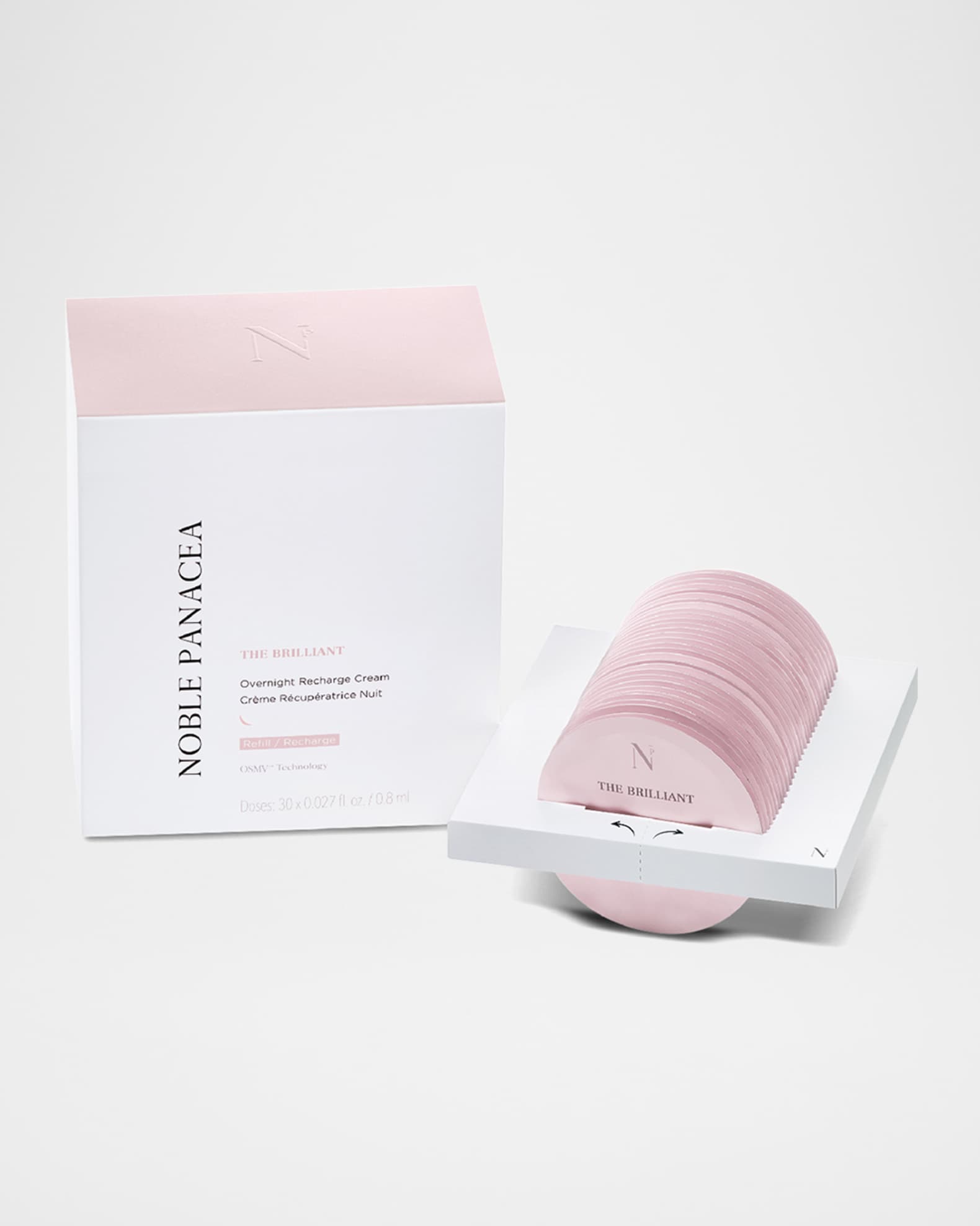 Noble Panacea The Brilliant Overnight Recharge Cream, 30 Dose Refill