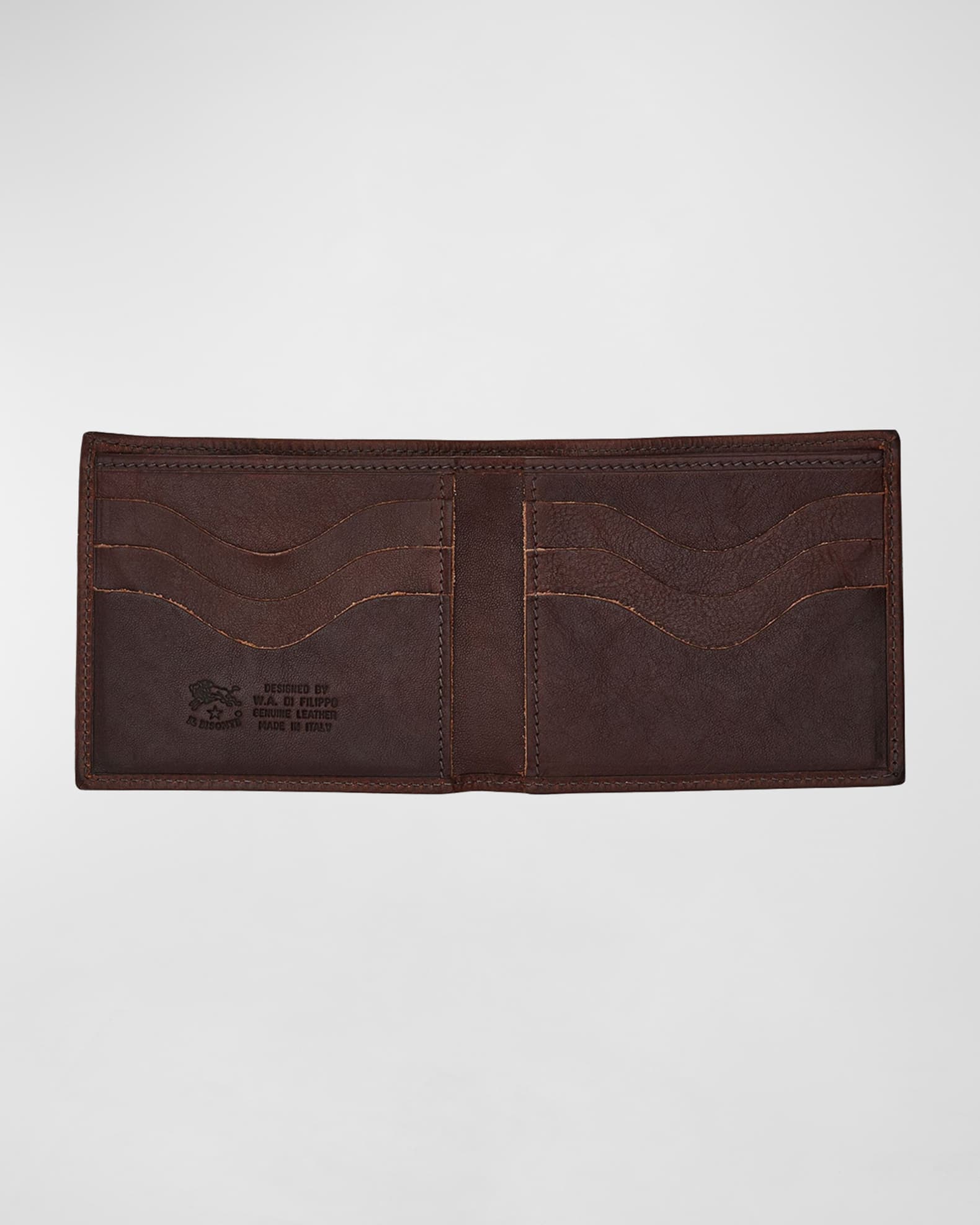 Il Bisonte Men's Vintage Leather Wallet | Neiman Marcus