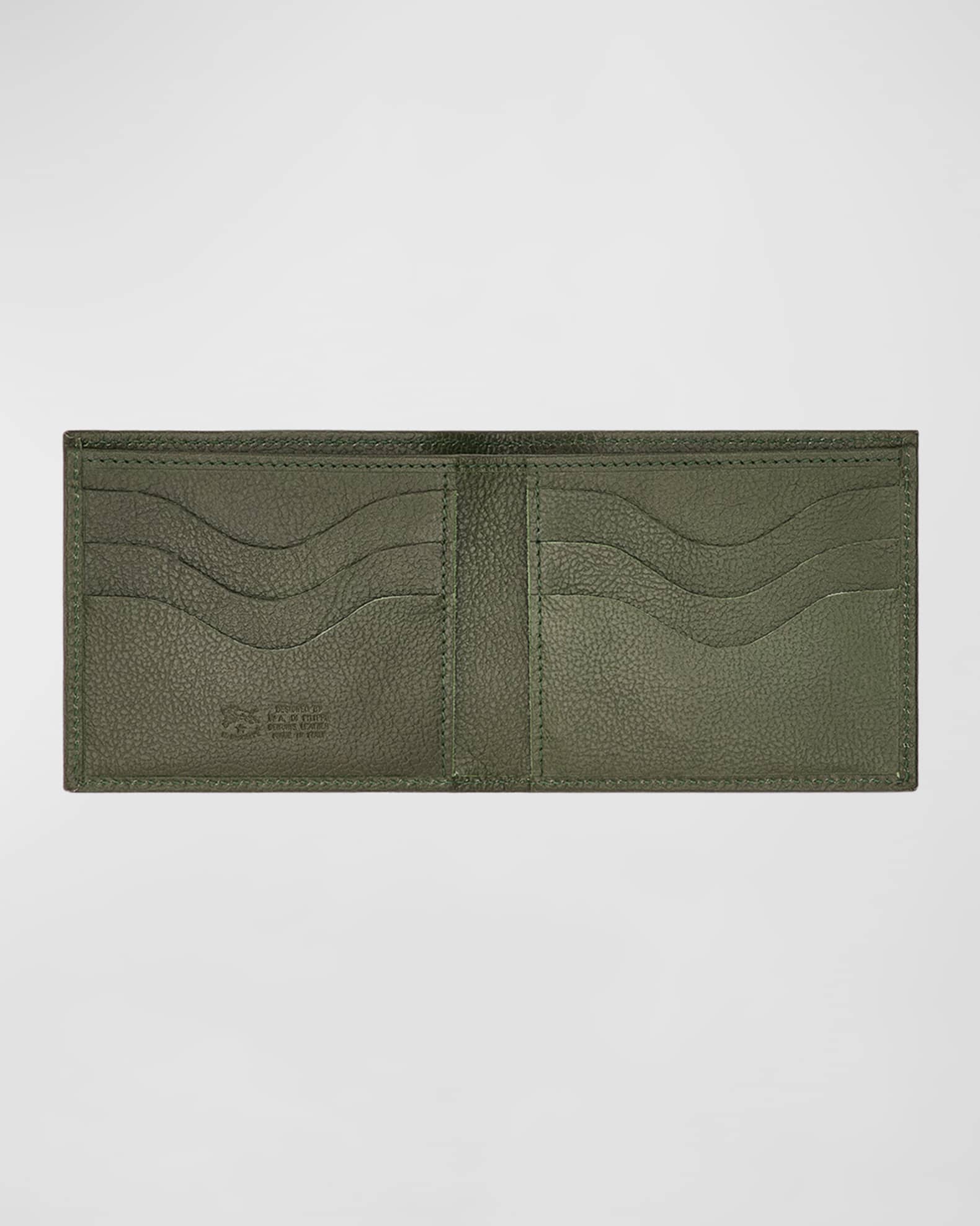 Men's wallet in vintage leather color black – Il Bisonte