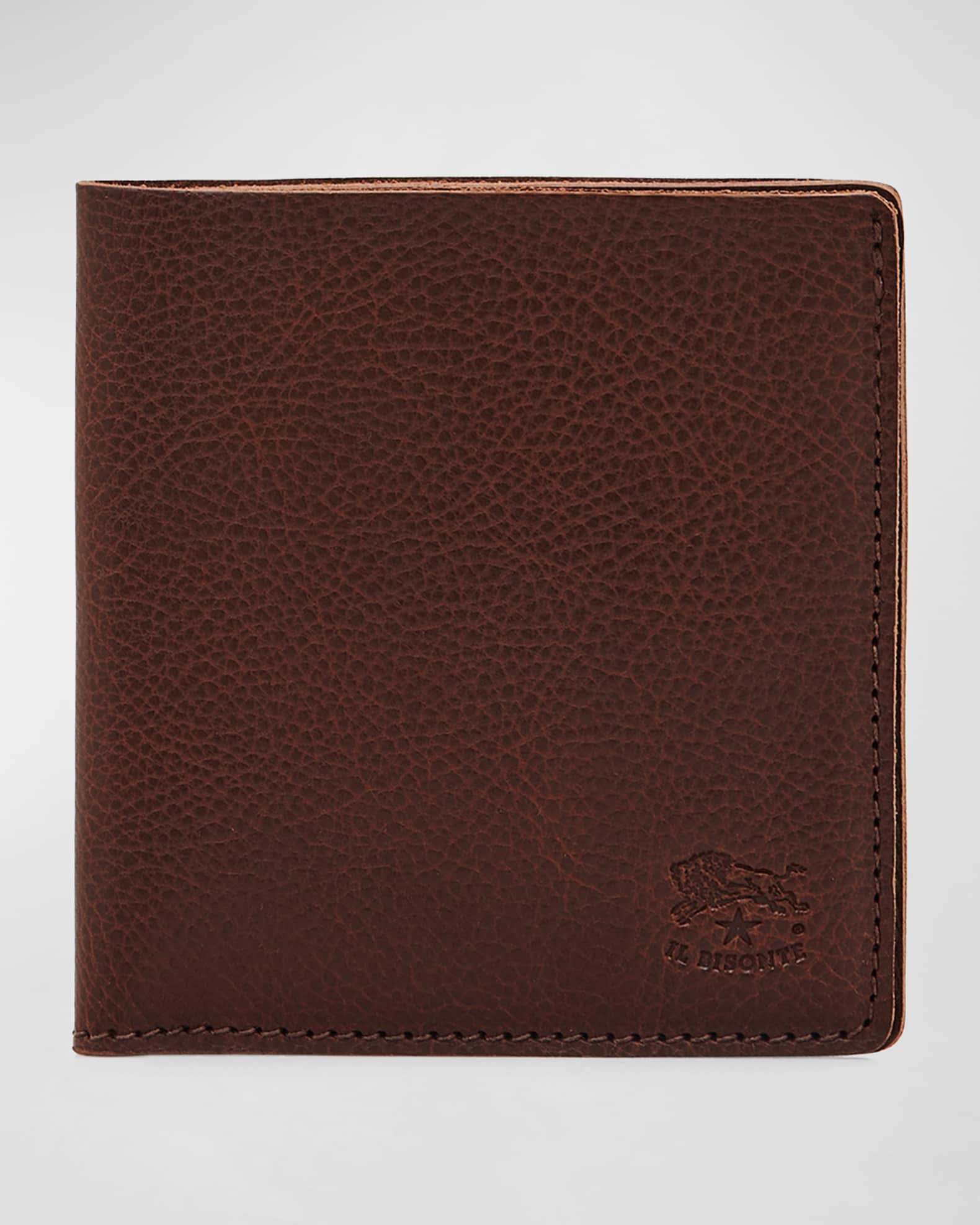 Men's Slim Bi-Fold Leather Wallet
