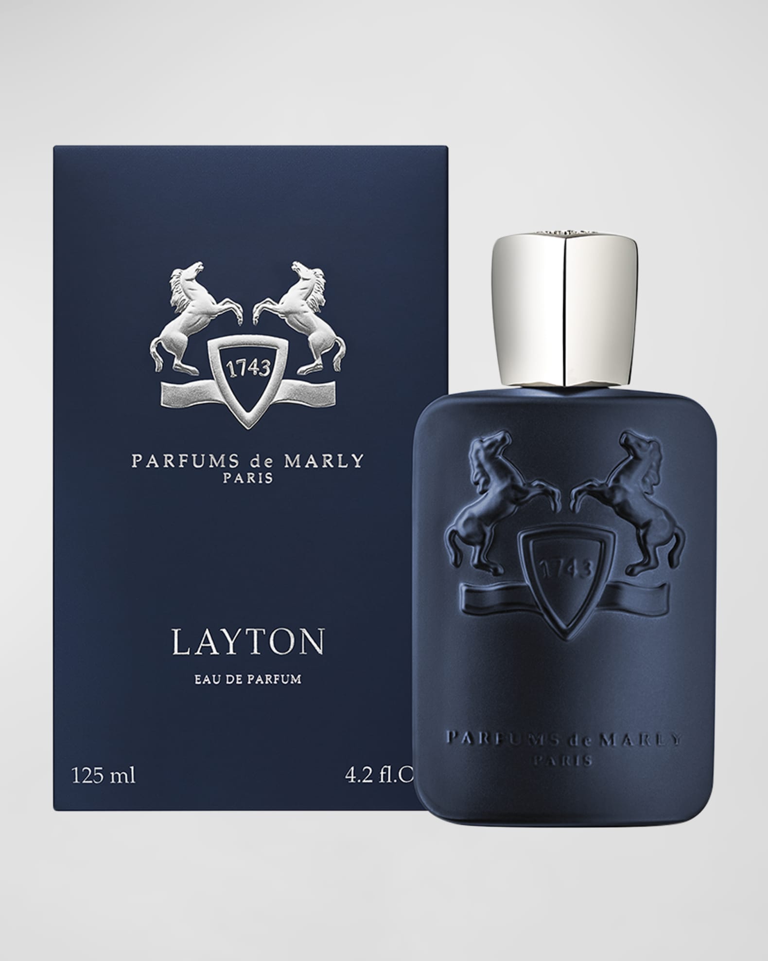 PARFUMS de MARLY - Layton - 4.2 Fl Oz - Eau De Parfum for Men - Top Notes  Apple, Bergamot, Lavender - Heart Notes Jasmine, Violet, Geranium - Base