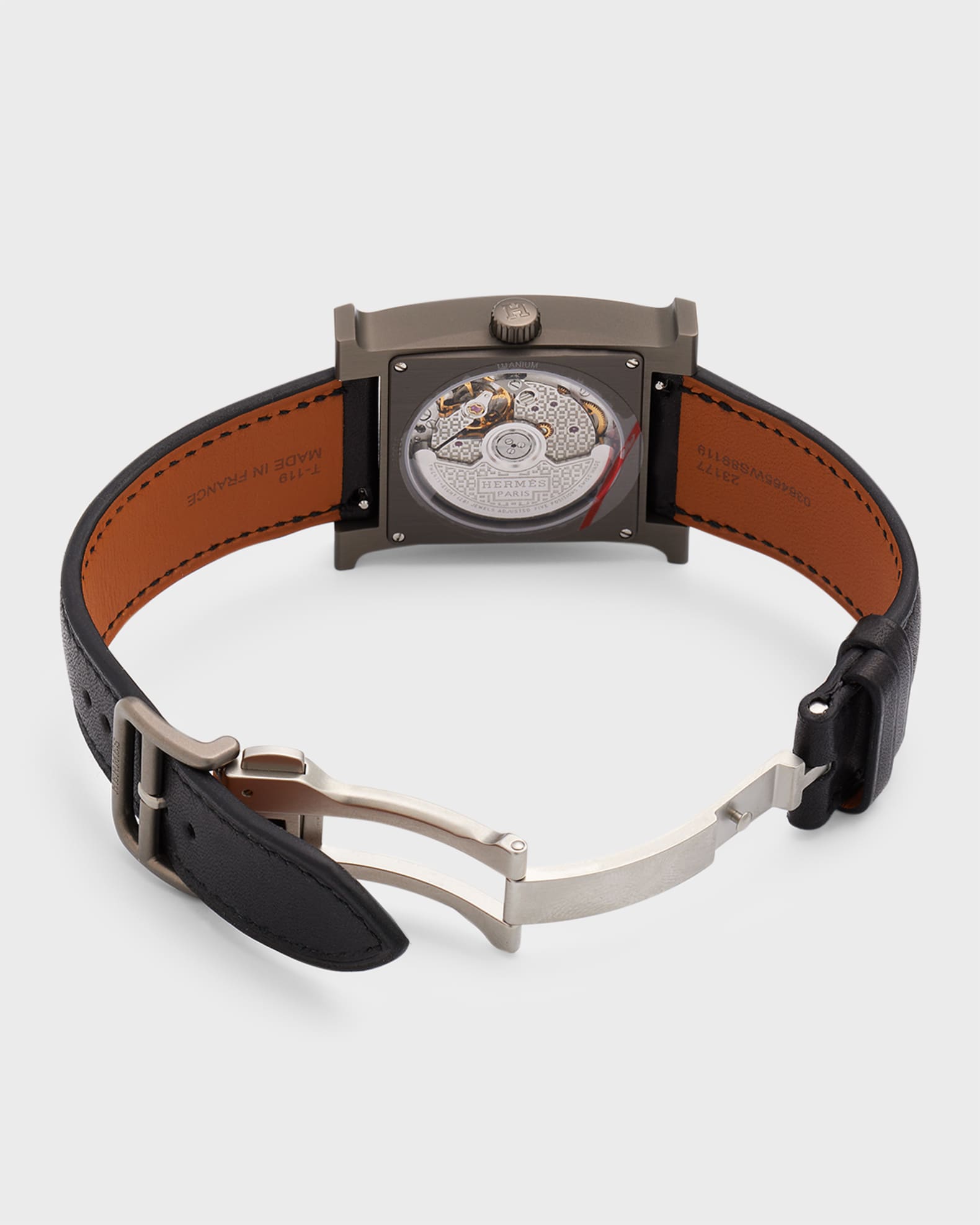 【HERMES 】アワー H ウォッチ ラージモデル34 mm ブラウン HERMES 】アワー H ウォッチ ラージモデル34 mm ブラウン 腕時計