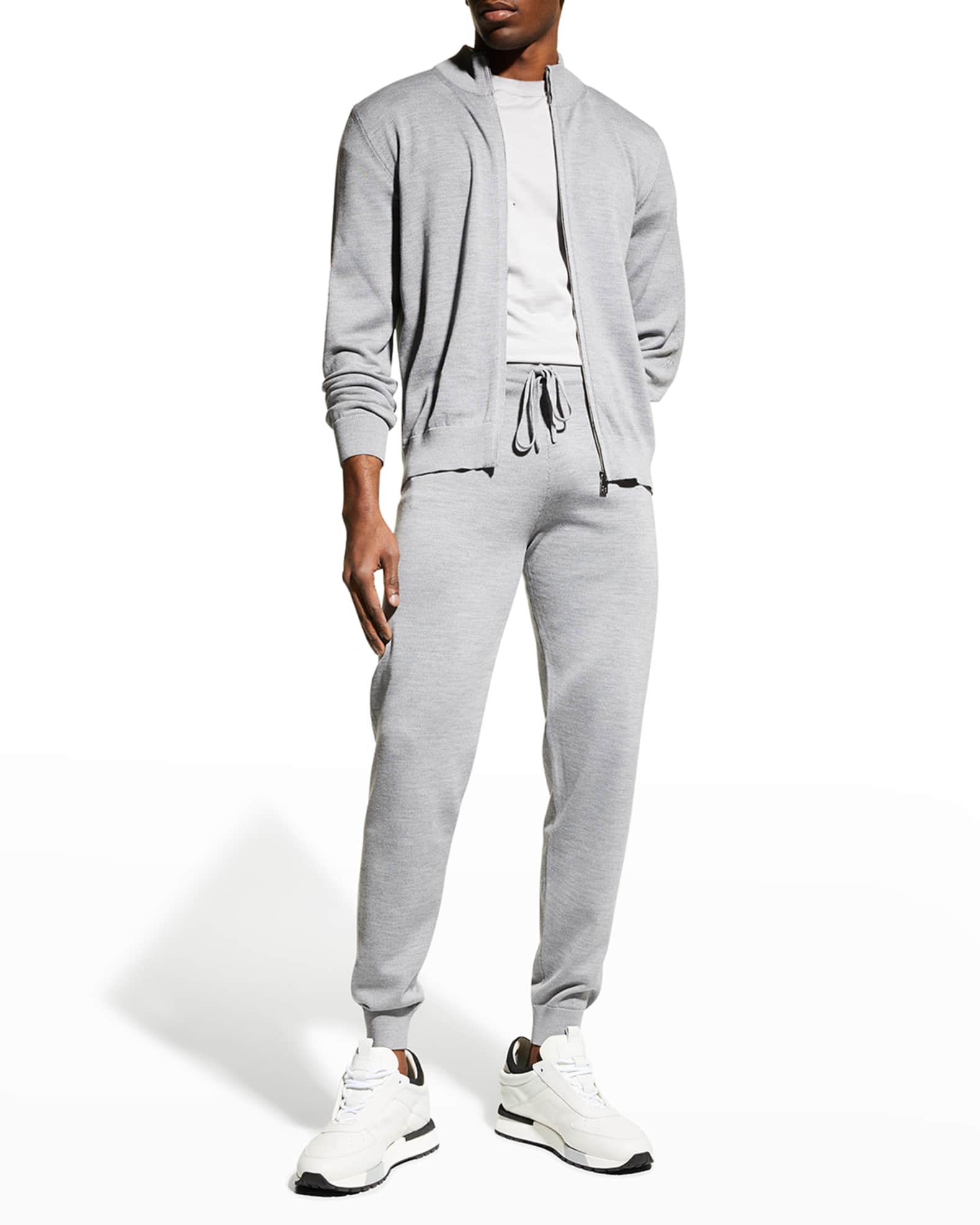Wool blend joggers clearance