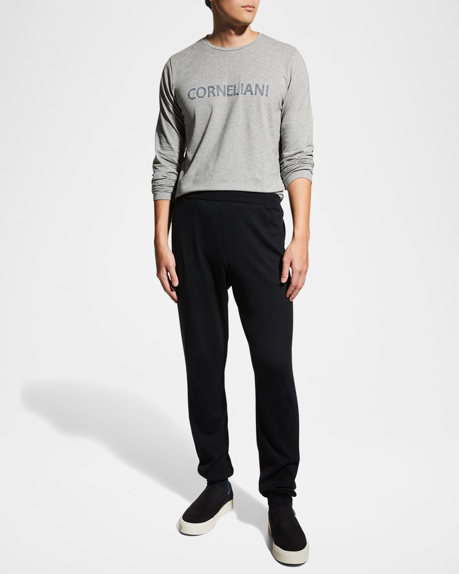 Men's Cashmere-Blend Jogger Pants 1