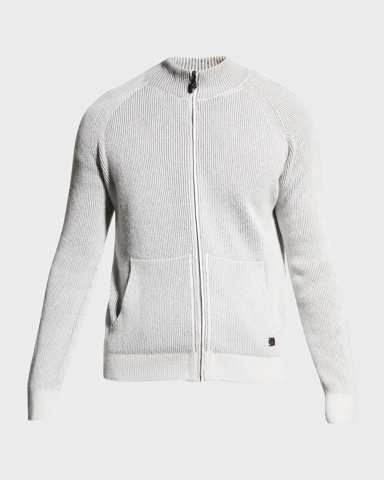 Men's Ribbed Full-Zip Sweater 0