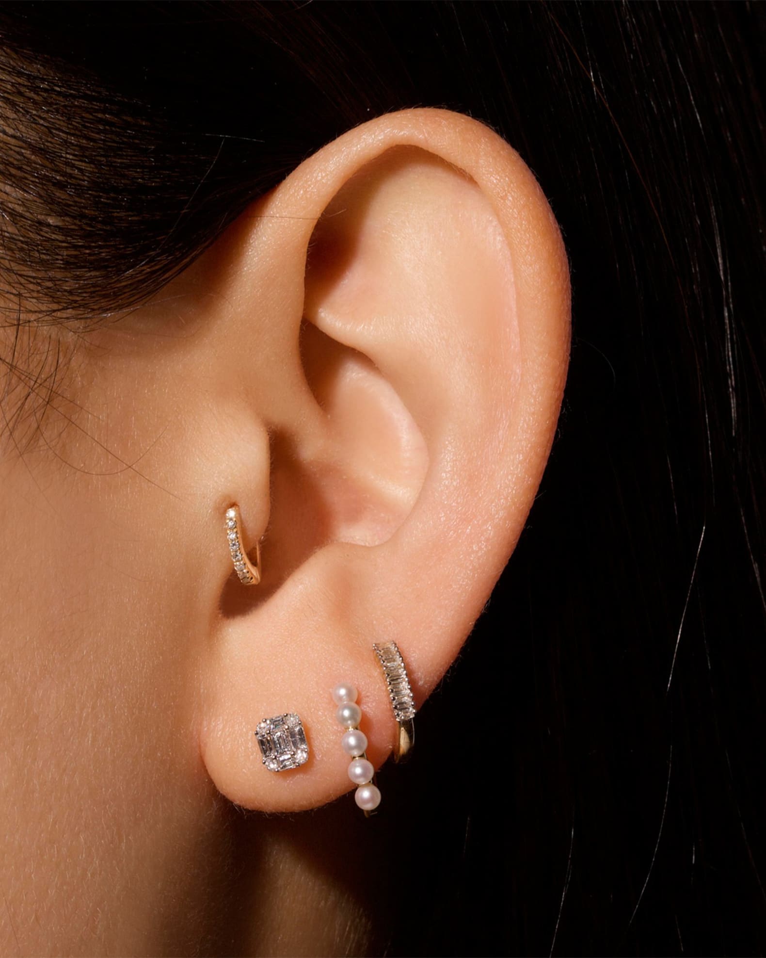 STONE AND STRAND Shield of Strength Stud Earrings Neiman Marcus