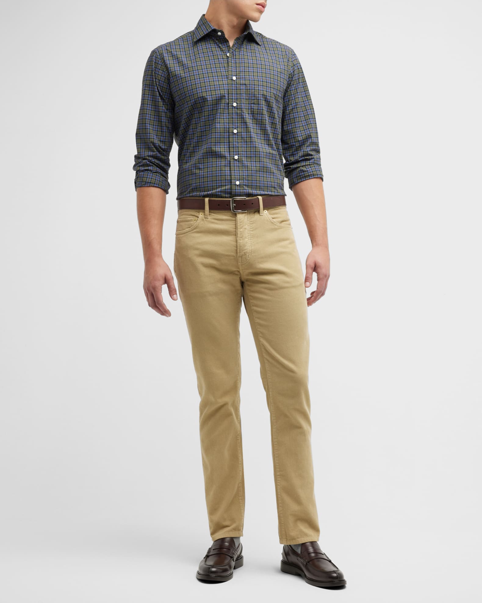 Sid Mashburn Men's SlimStraight Corduroy Pants Neiman Marcus