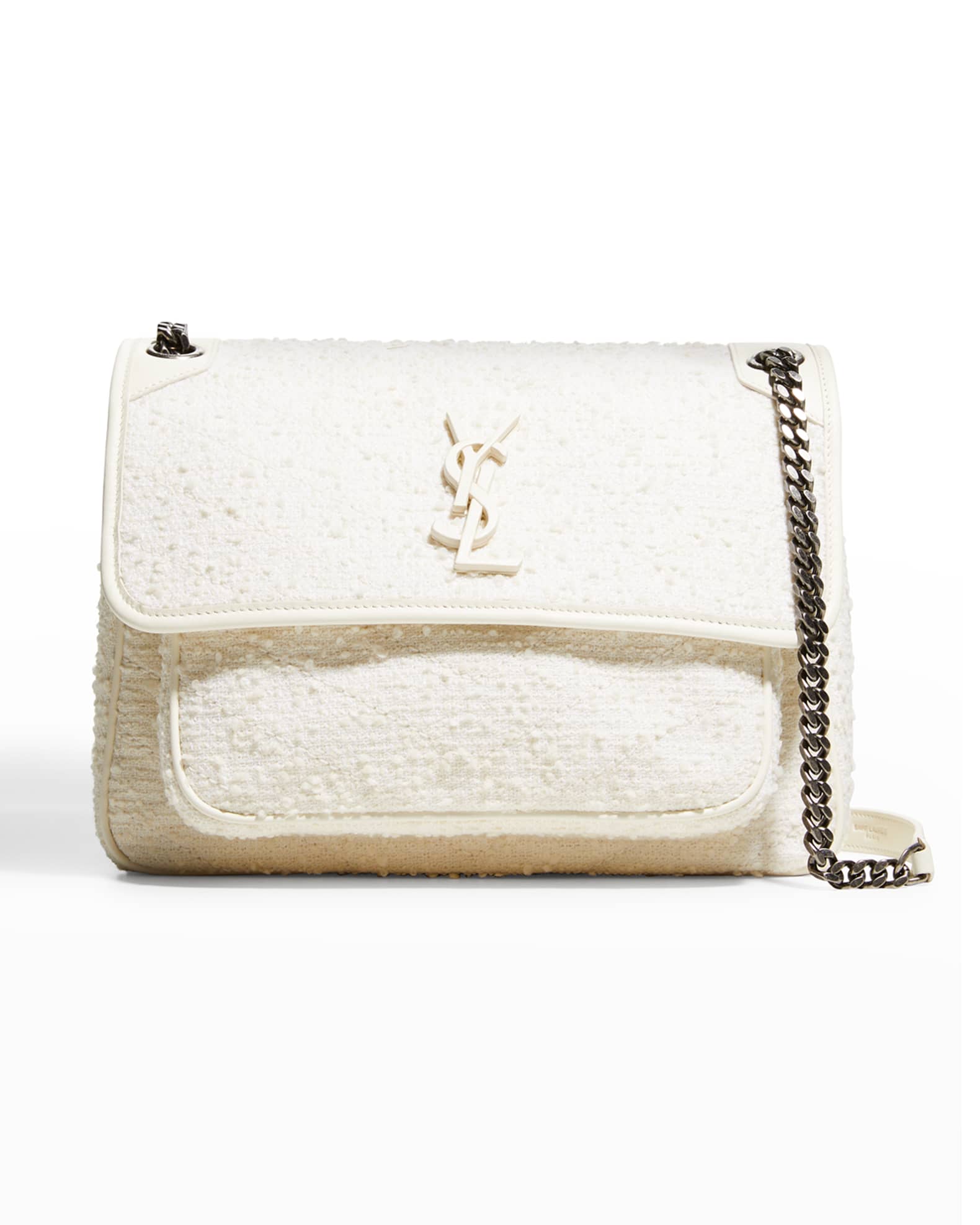 Ysl niki new arrivals bag white