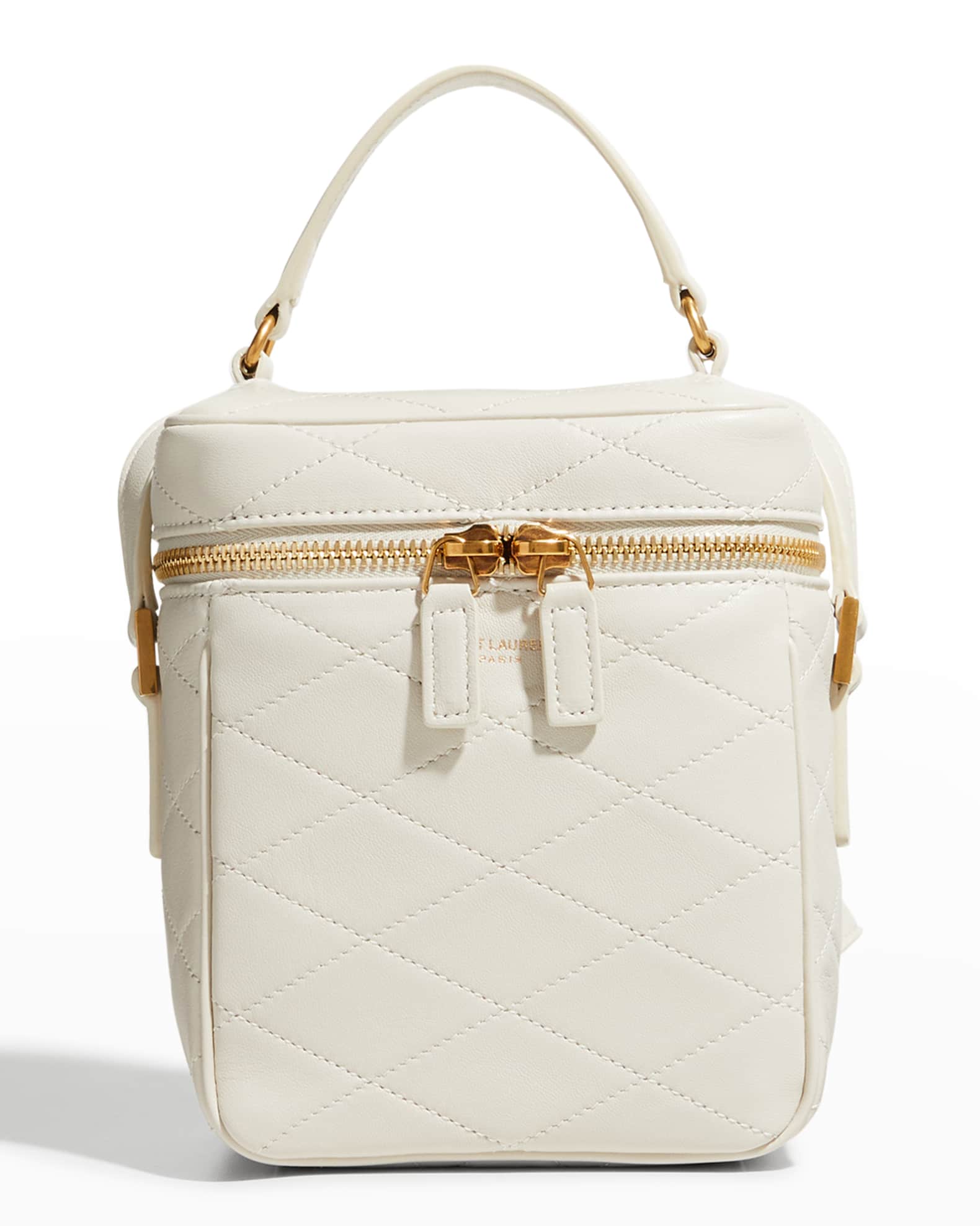 Saint Laurent Vanity Quilted Box TopHandle Bag Neiman Marcus