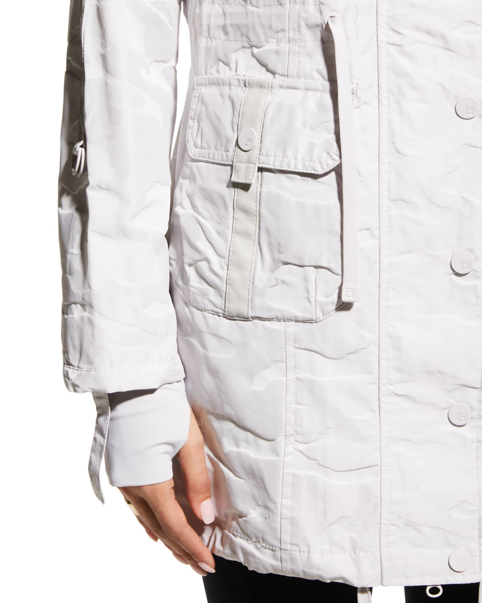 Blanc Noir Hooded Camo Anorak Jacket | Neiman Marcus
