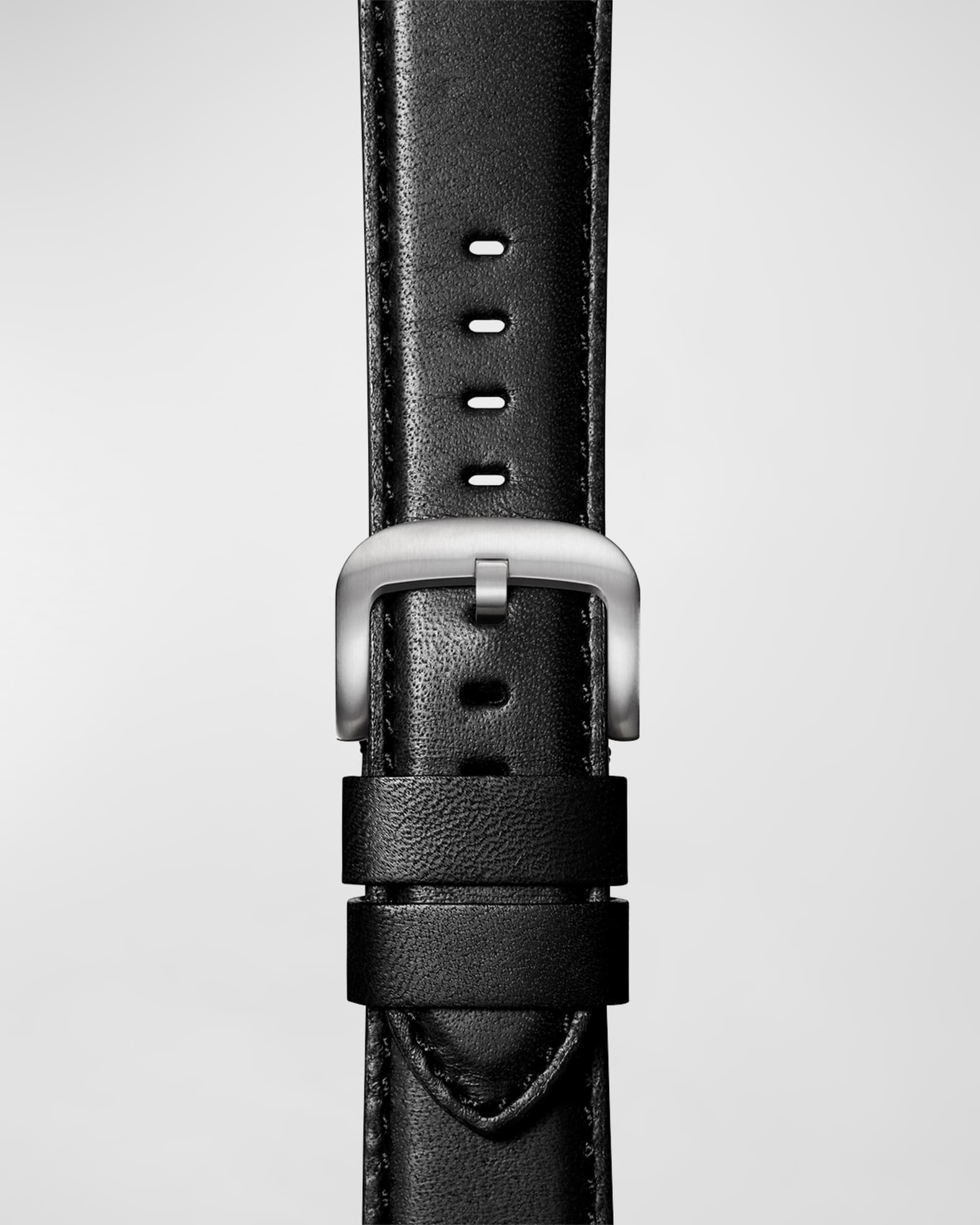 Shinola Men s 24mm Aniline Latigo Leather Strap for Apple Watch Neiman Marcus