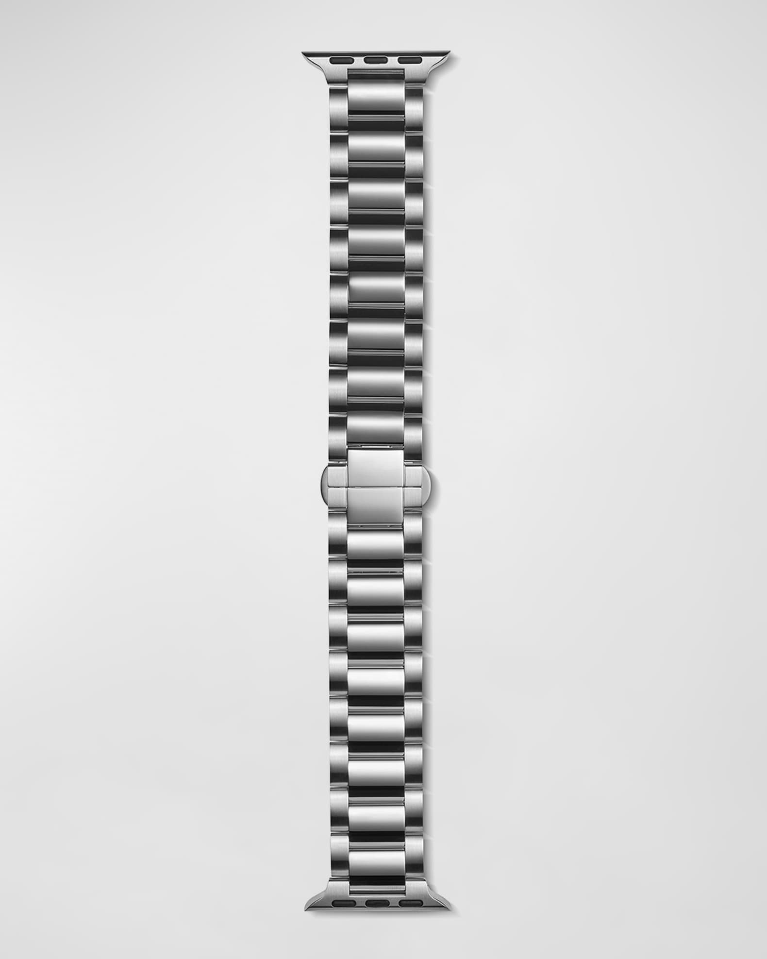 Men's 20mm 3-Link Stainless Steel Bracelet For Apple Watch 0