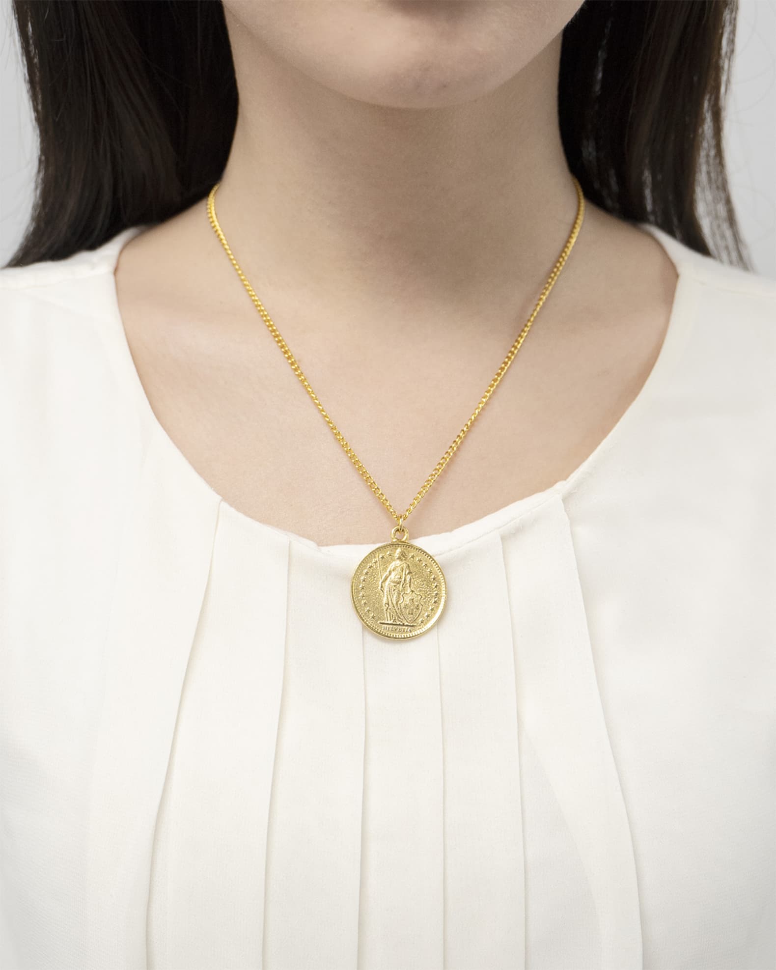 Ben-Amun Gold Coin Pendant Necklace | Neiman Marcus