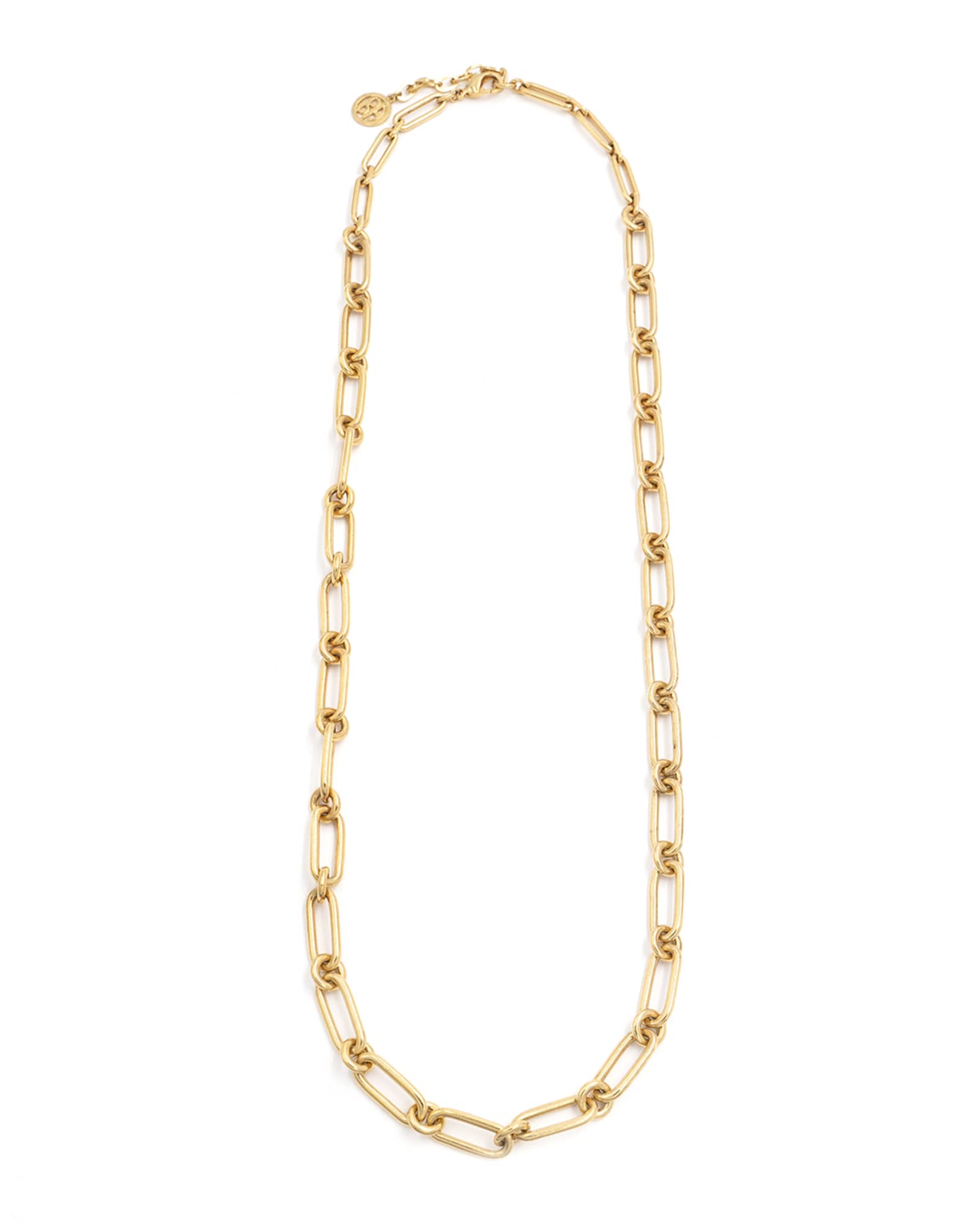 Long Gold Link Chain Necklace 0