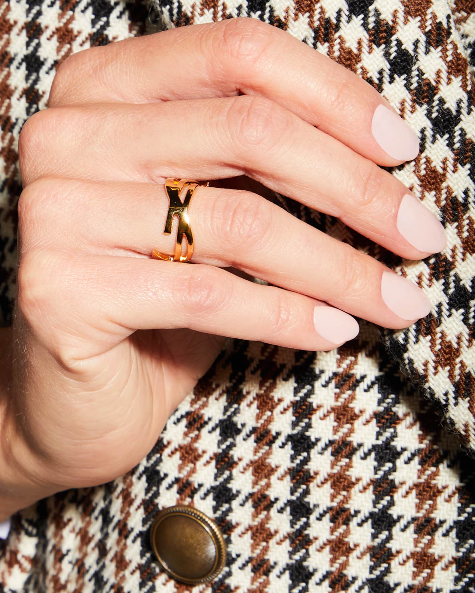 Ysl monogram hot sale ring