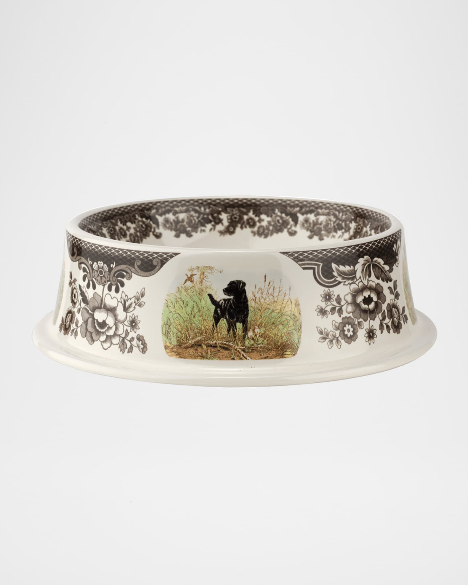 Spode Woodland Dogs Pet Bowl Neiman Marcus