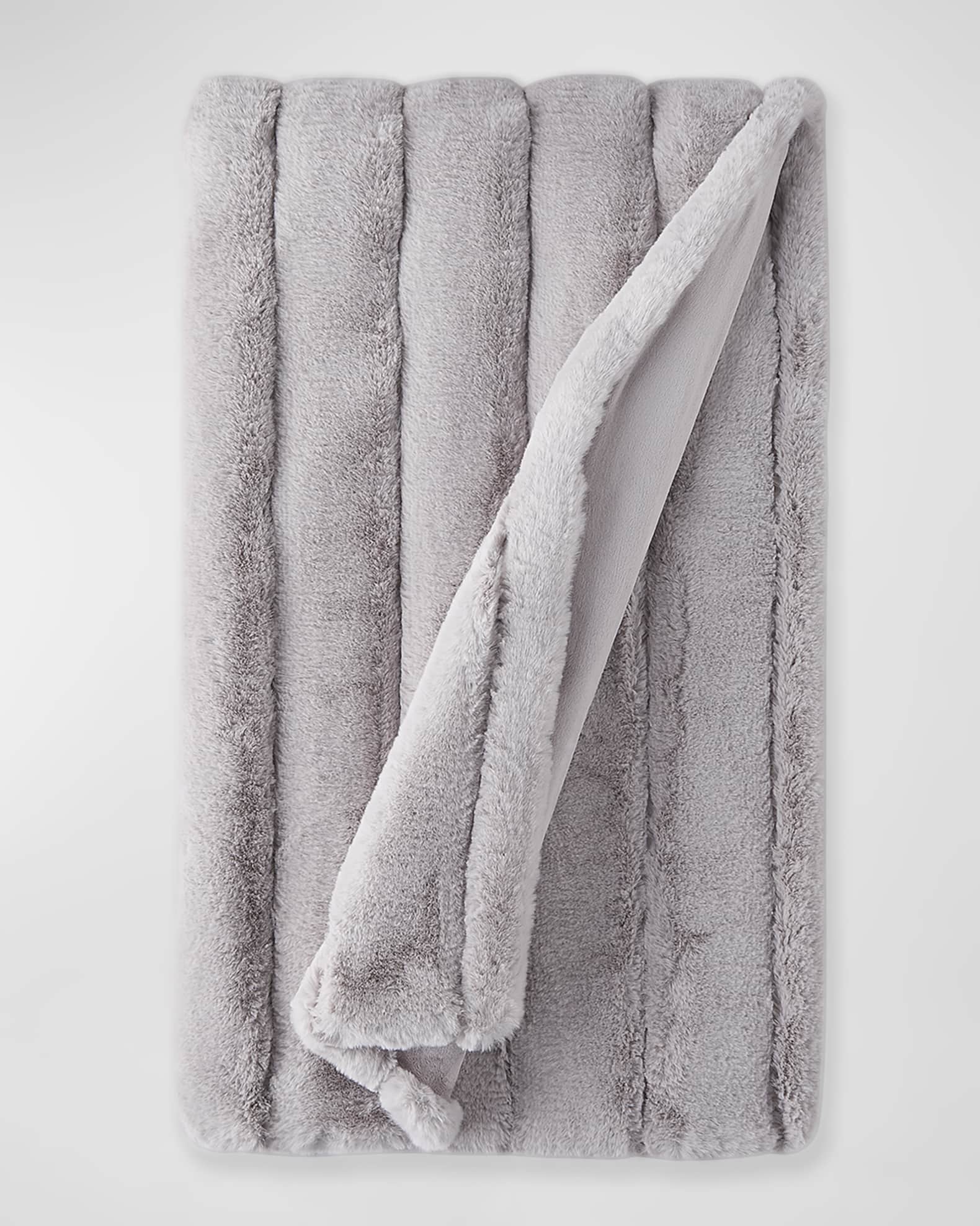 Posh Faux-Fur Throw Blanket 0