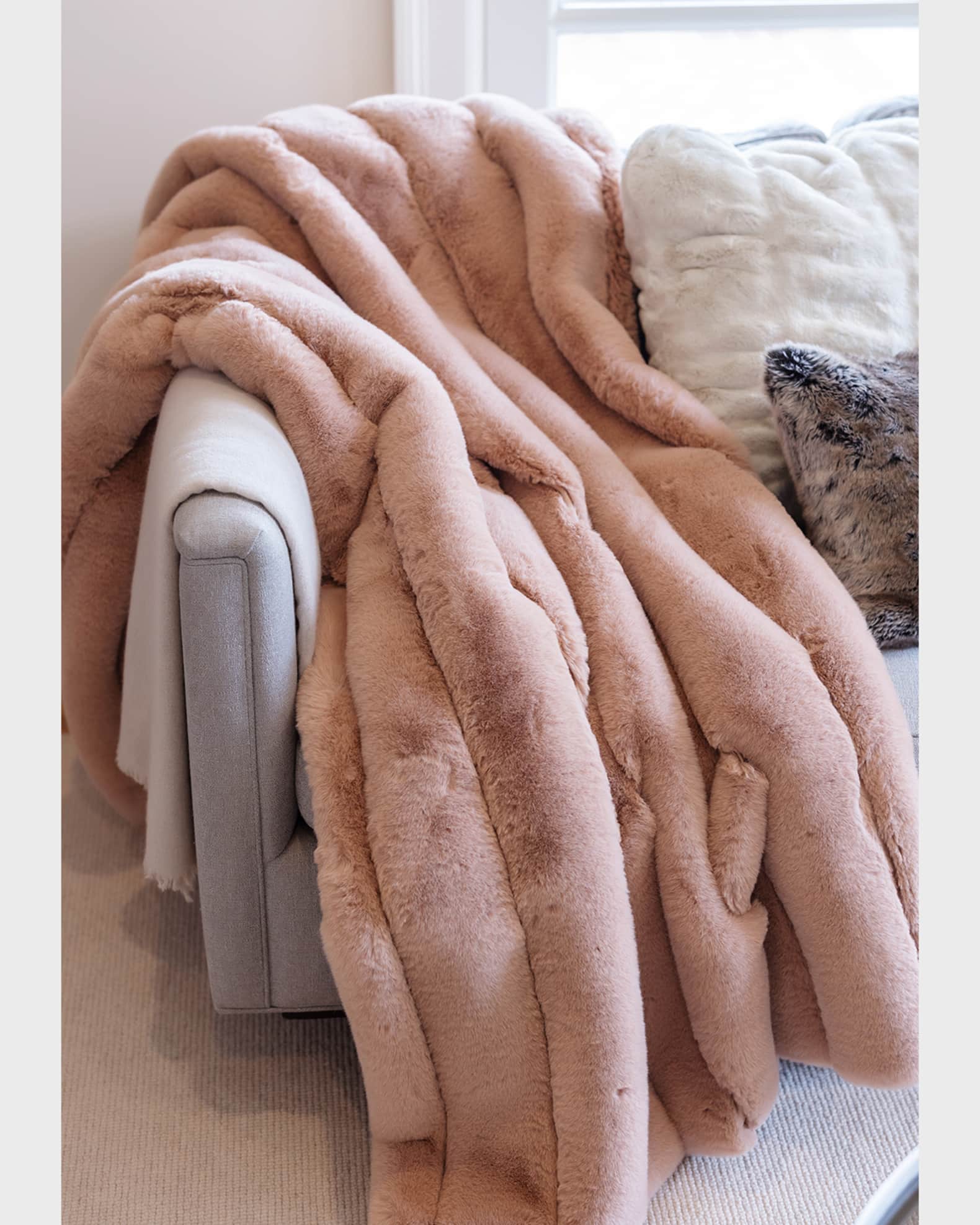 Posh Faux-Fur Throw Blanket 1
