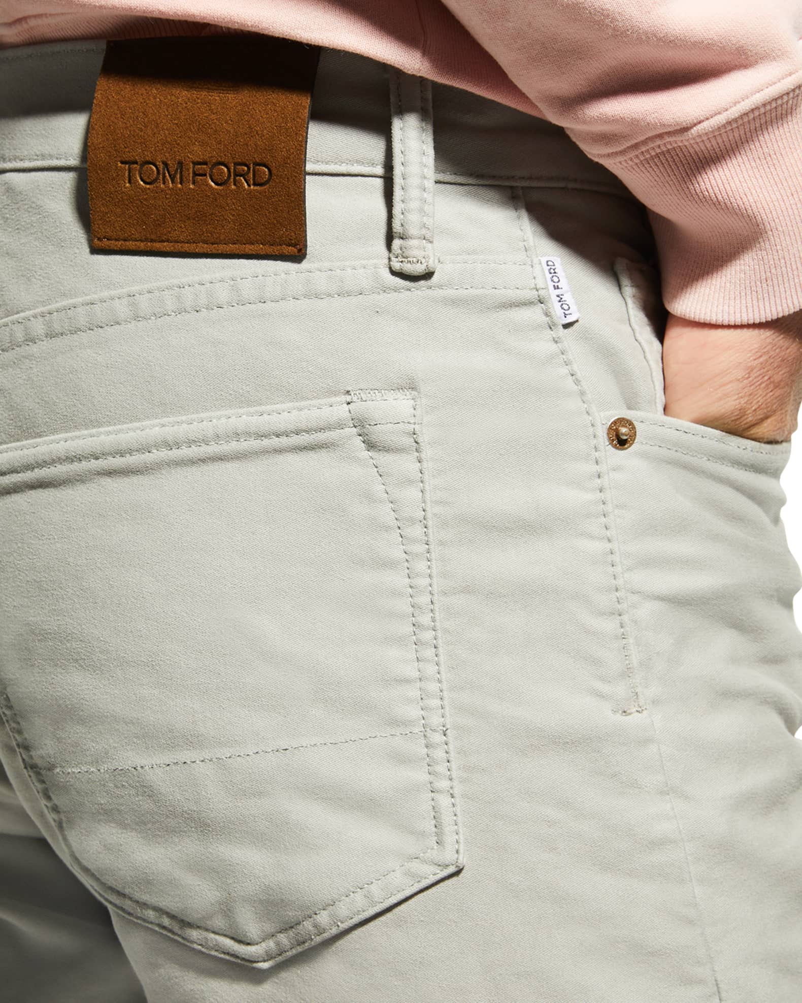 TOM FORD Men's Brushed 5-Pocket Jeans | Neiman Marcus