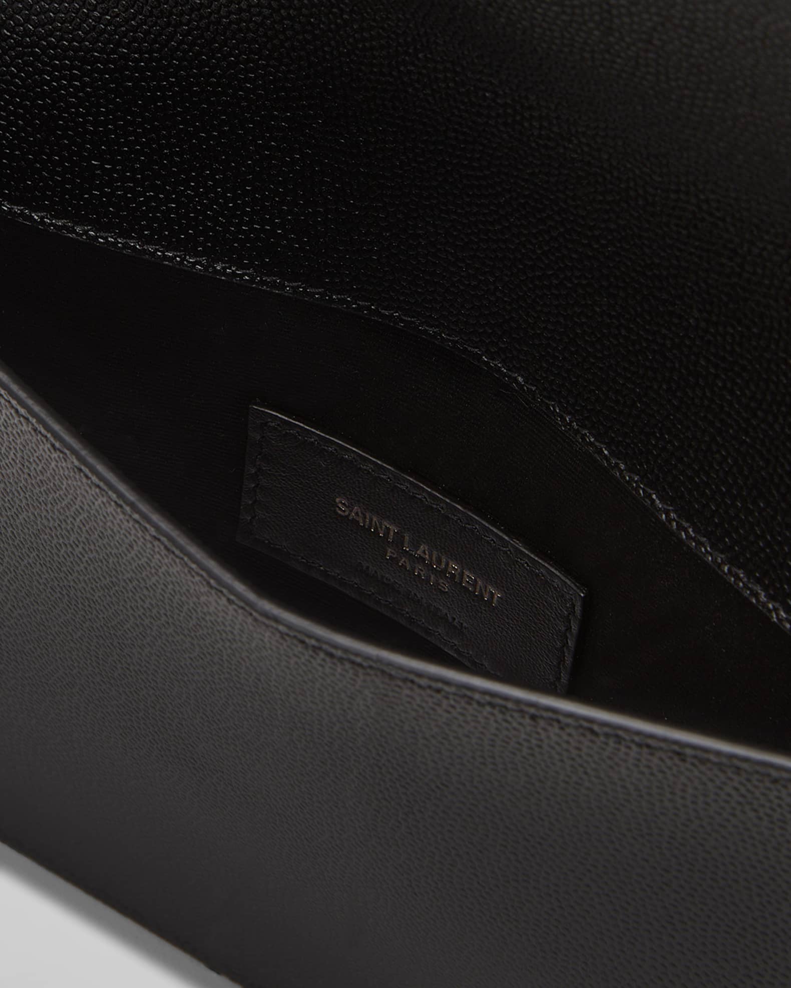 Uptown YSL Pouch in Grained Leather