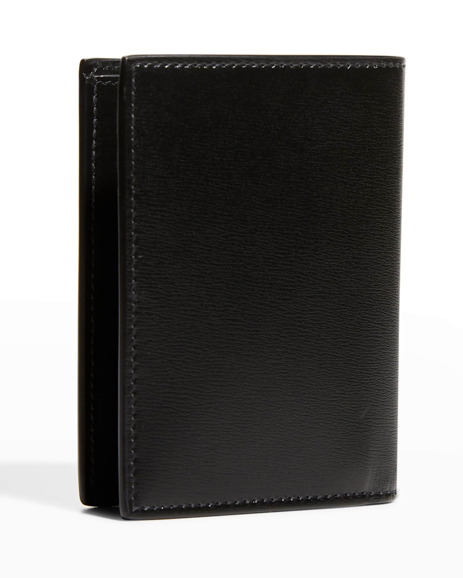 Saint Laurent Men's YSL Leather Wallet | Neiman Marcus