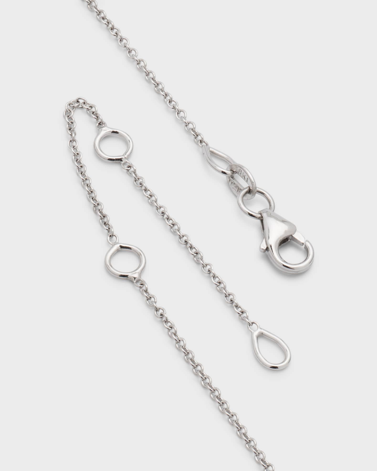 Neiman Marcus Diamonds 18K White Gold Round Sapphire & Round