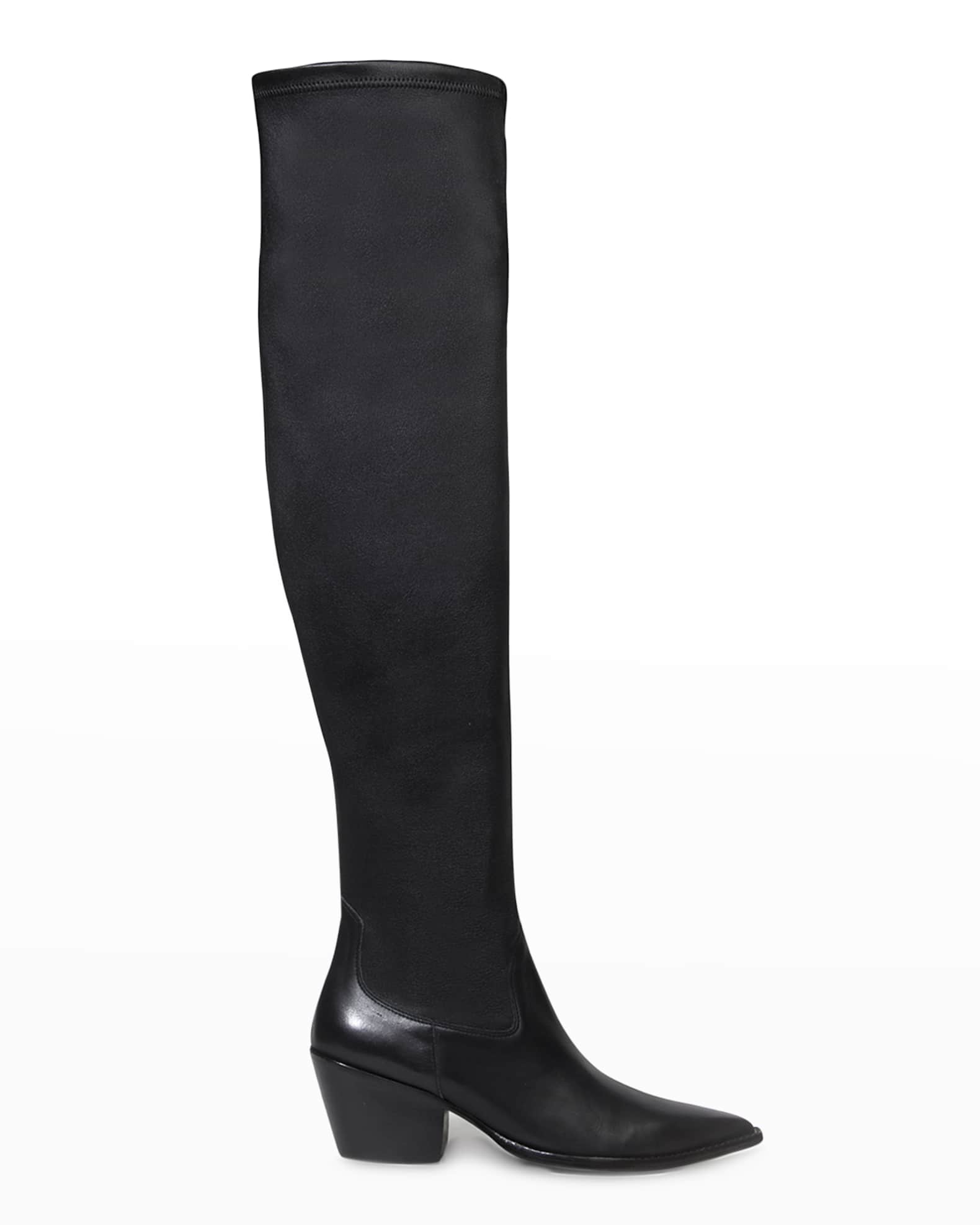 Black Suede Studio Kenedy Leather Over
