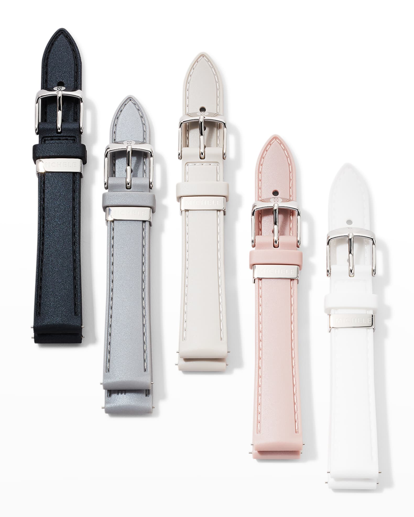 MICHELE Luxe Neutrals 16mm Silicone Watch Strap Gift Set | Neiman Marcus
