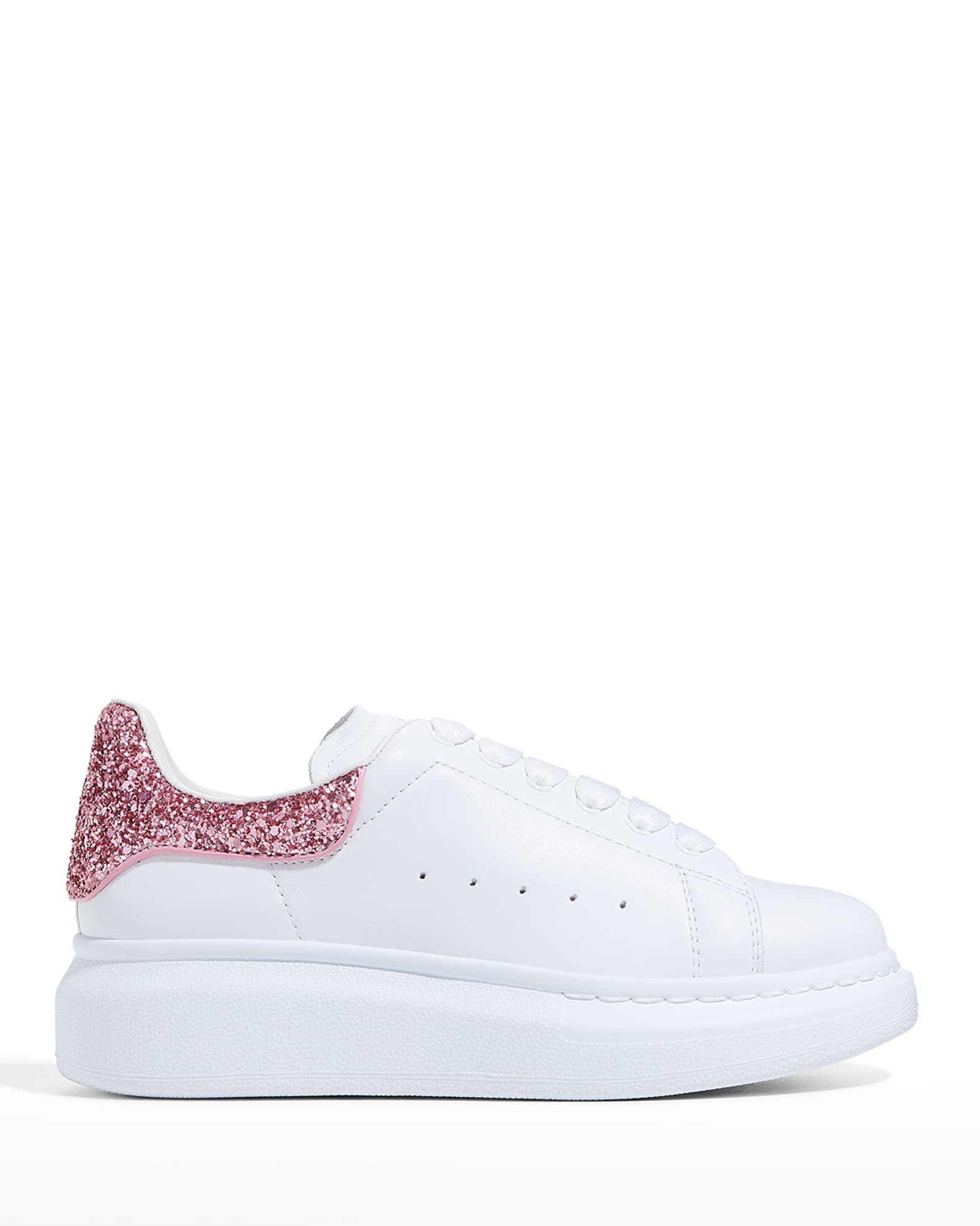 Alexander mcqueen glitter back trainers discount