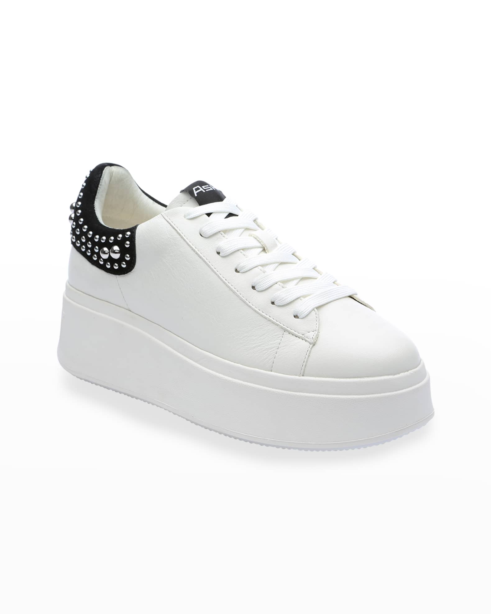 ash moby leather platform sneakers