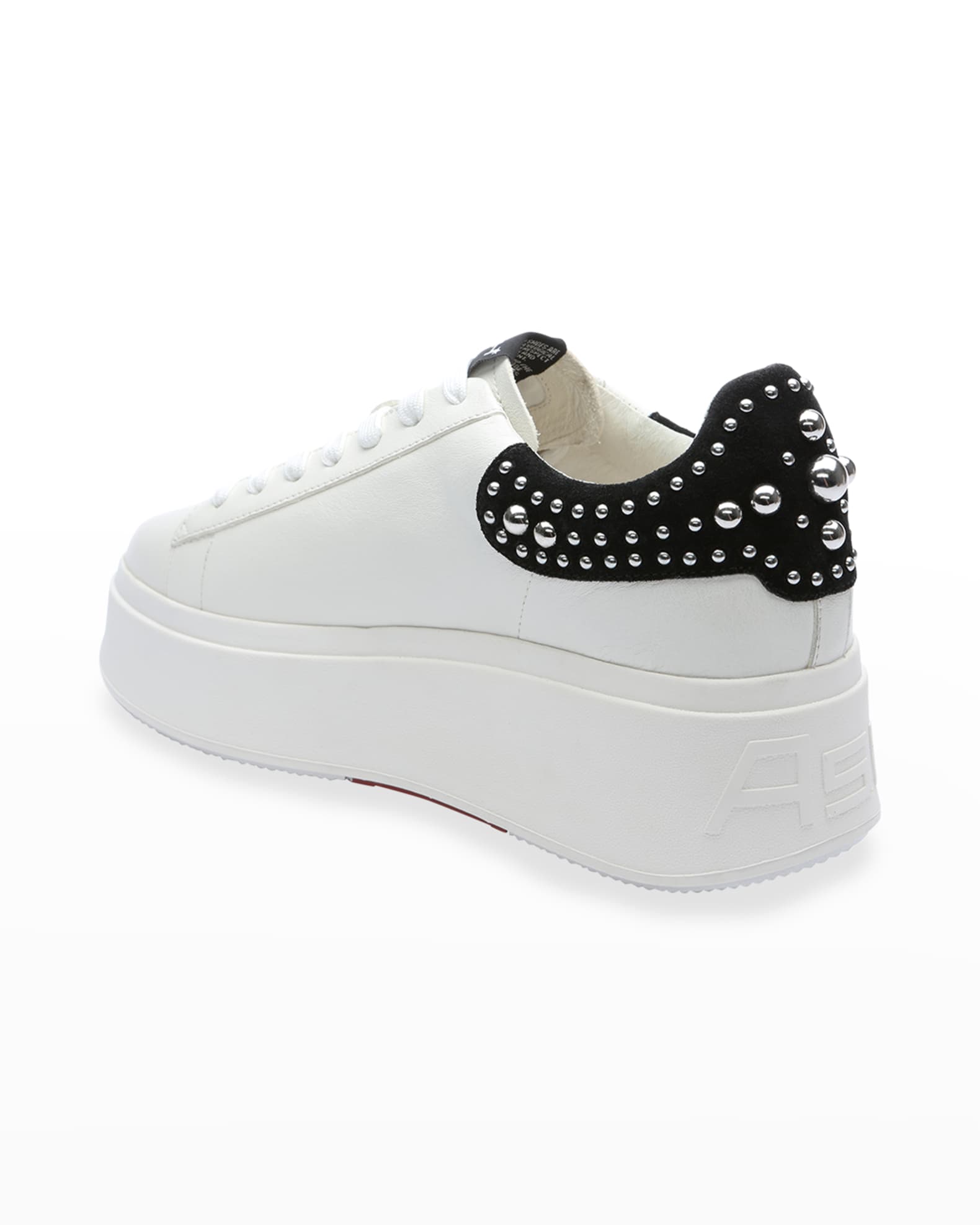 ash moby leather platform sneakers