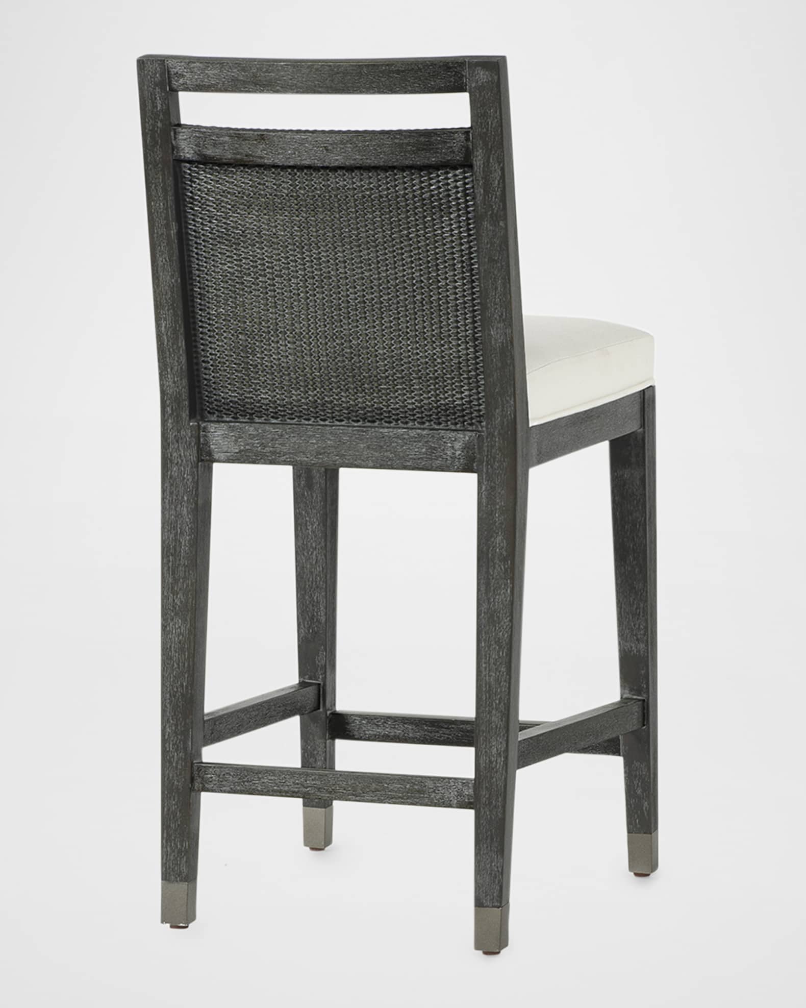 Augusto low shop back counter stool