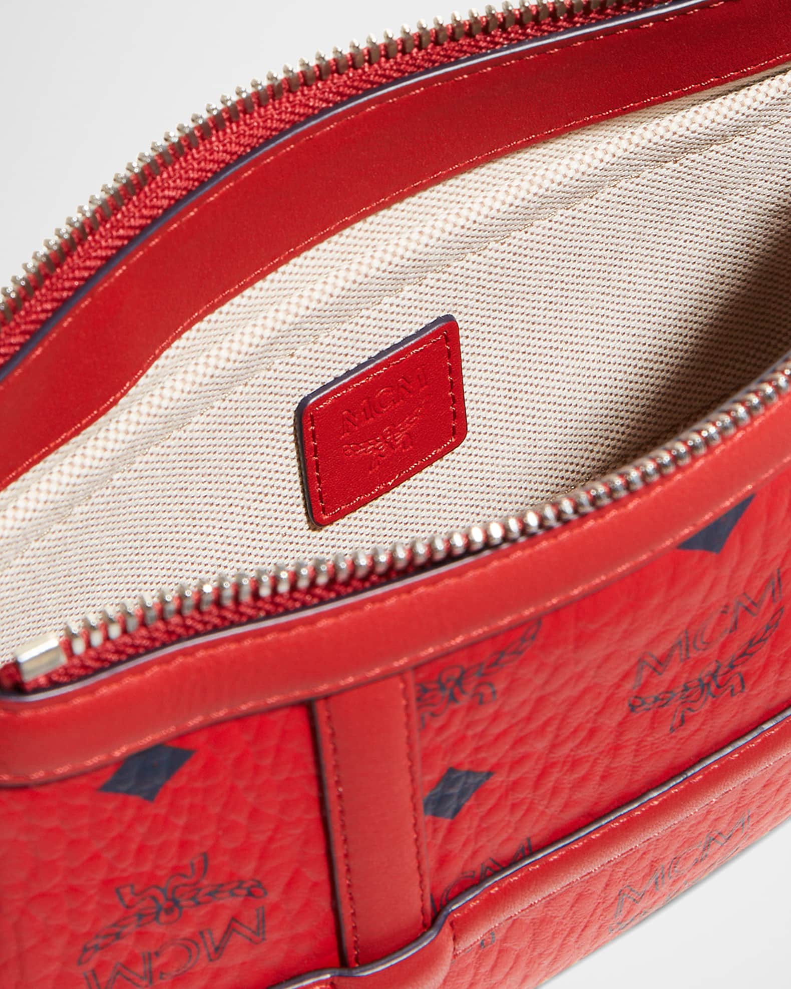 MCM Delmy Visetos Mini Logo Chain Shoulder Bag Neiman Marcus