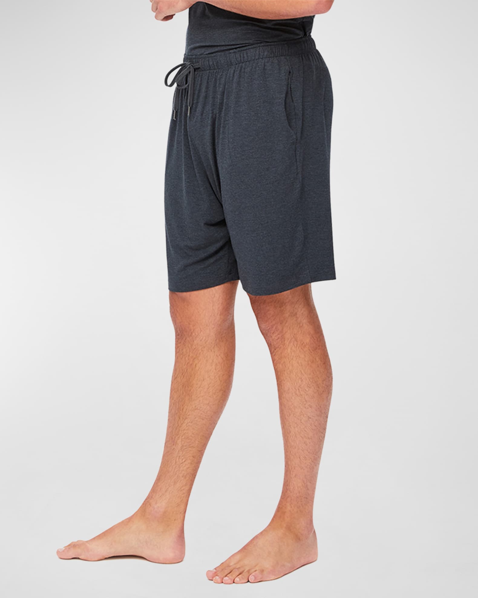 Cocoro1piu1uguale3×DEREK ROSE SHORTS Mens Jersey Shorts Marlowe Modal Charcoal | Derek Rose