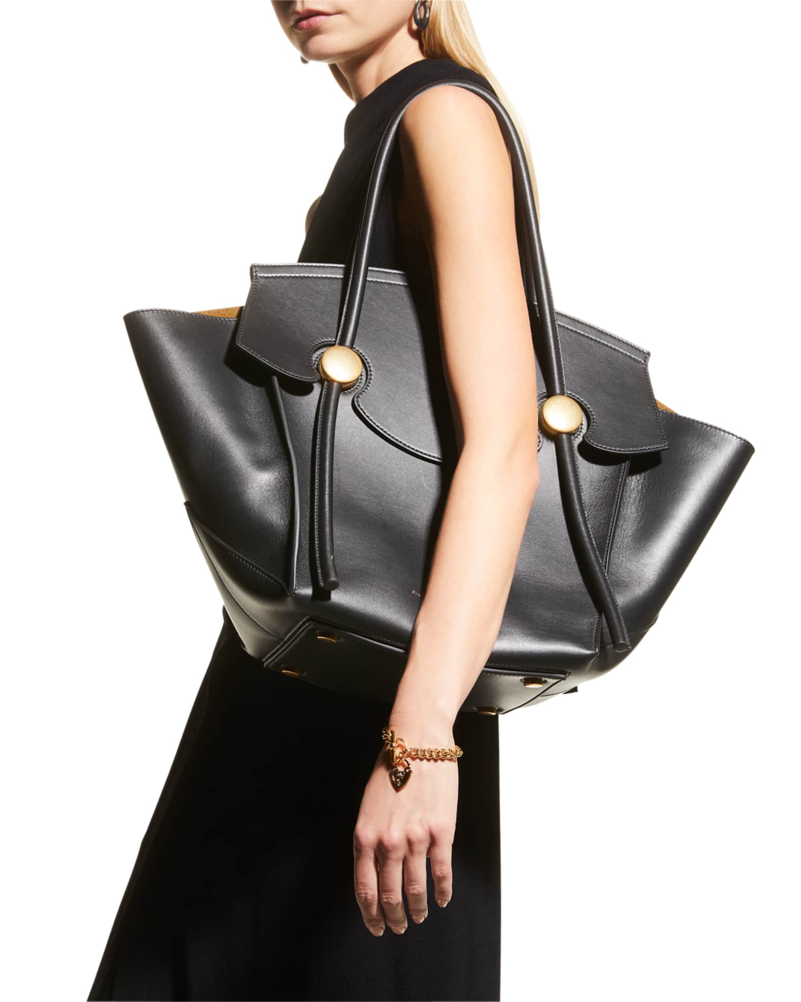 Proenza Schouler Pipe Leather TopHandle Tote Bag Neiman Marcus