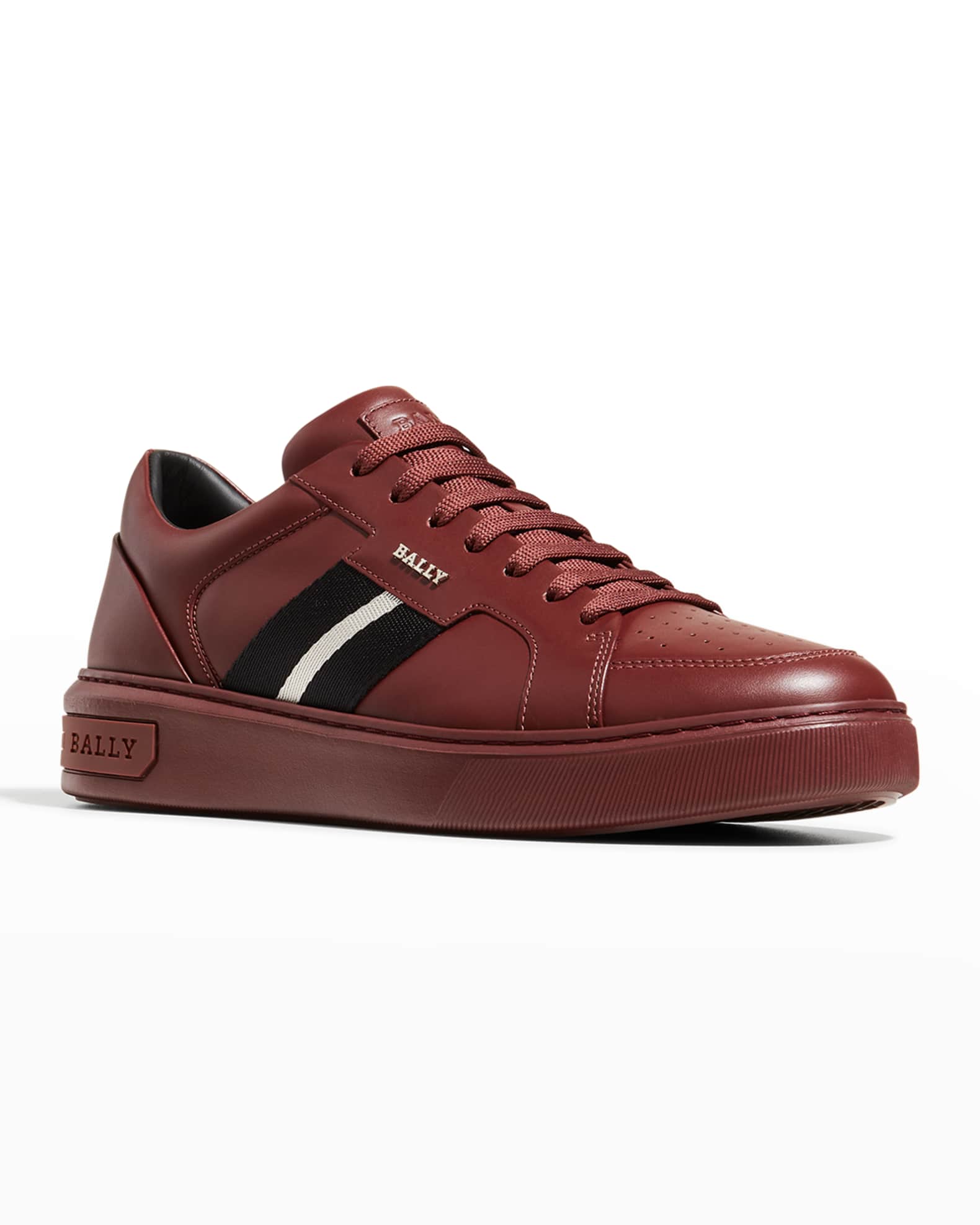 bally men's astel trainspotting leather runner sneakers