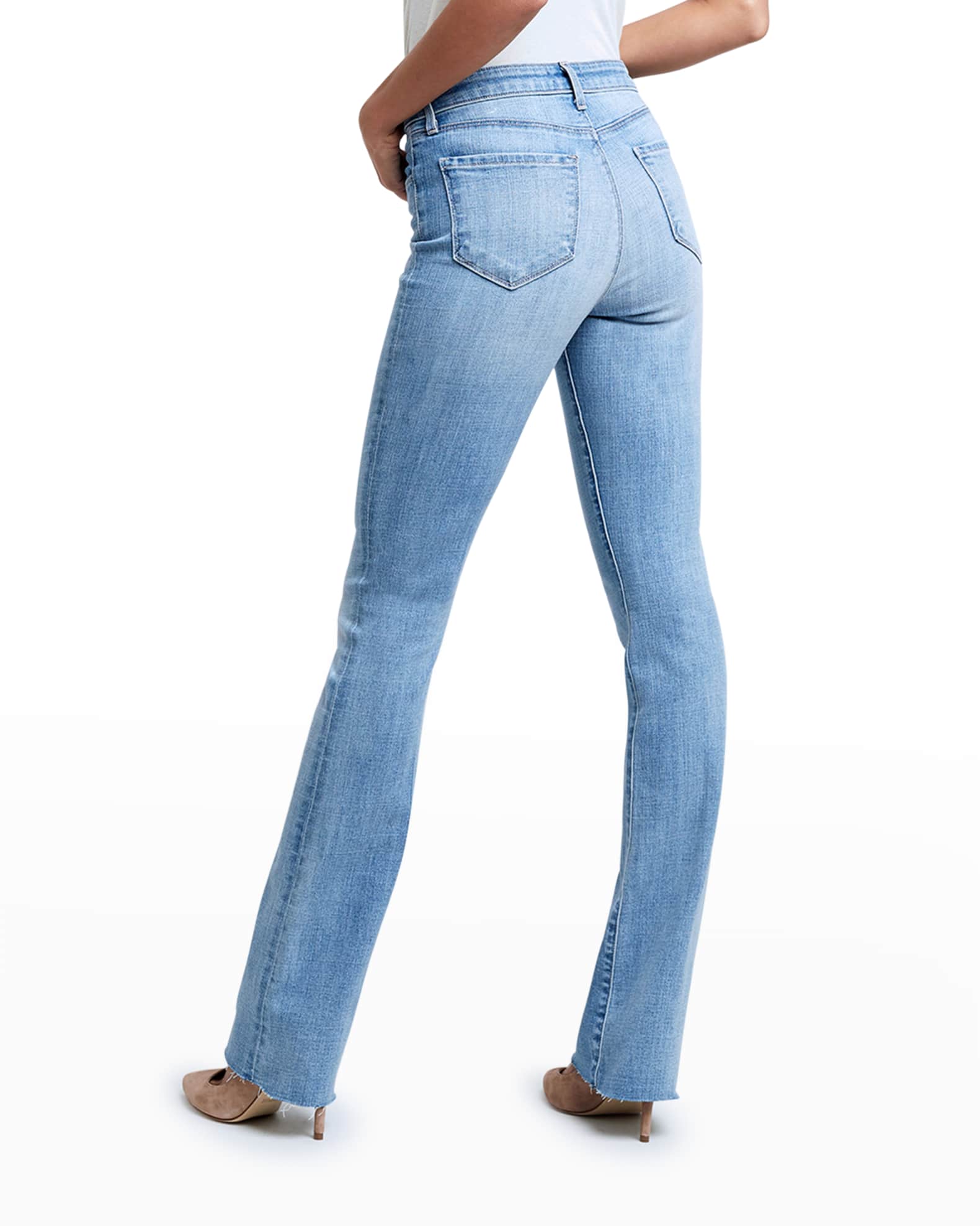 L'Agence Ruth High-Rise Straight Jeans | Neiman Marcus