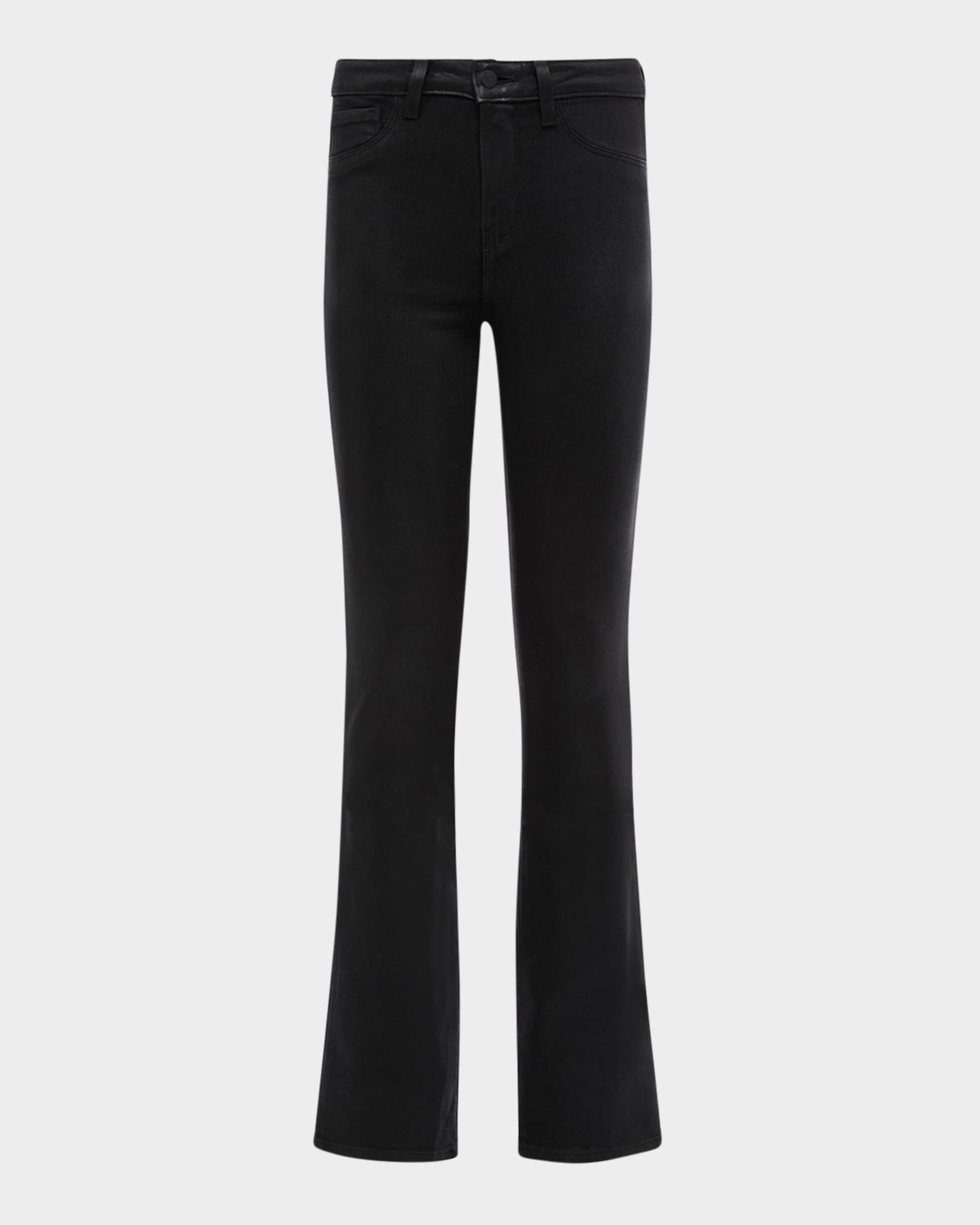 Selma High-Rise Coated Sleek Baby Boot Jeans 0
