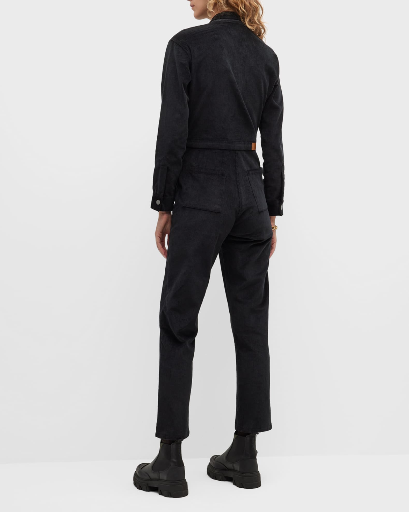 Rivet Utility Bigwig Cotton StraightLeg Jumpsuit Neiman Marcus