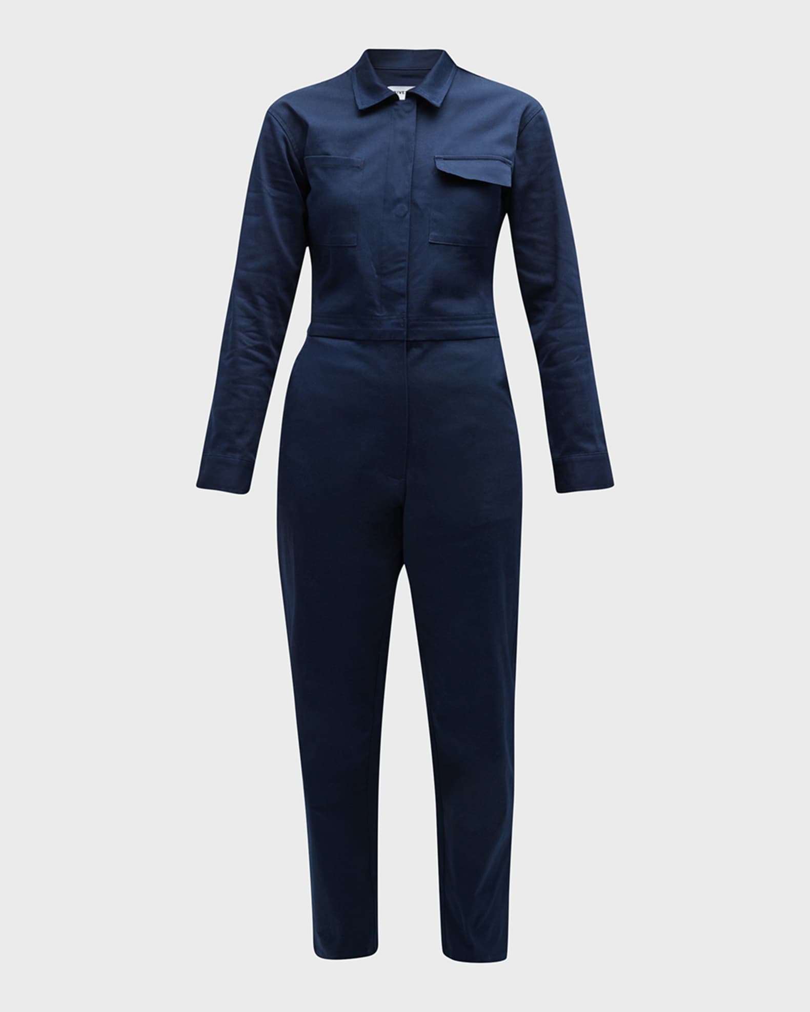 Rivet Utility Bigwig Cotton StraightLeg Jumpsuit Neiman Marcus