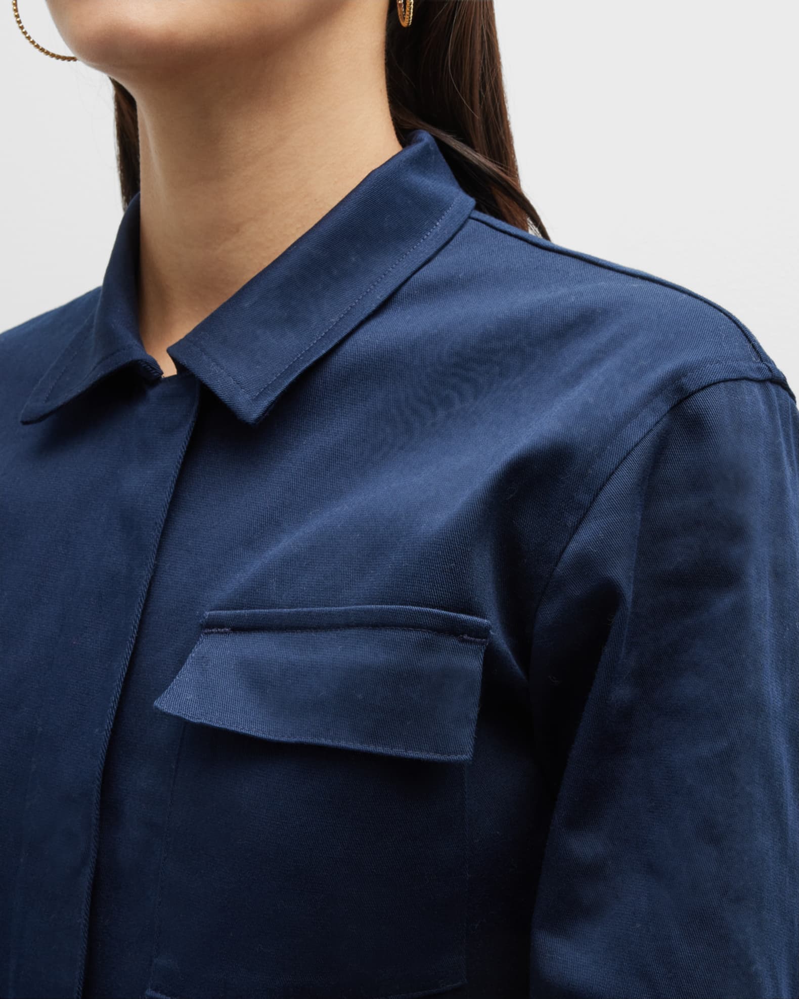 Rivet Utility Bigwig Cotton StraightLeg Jumpsuit Neiman Marcus