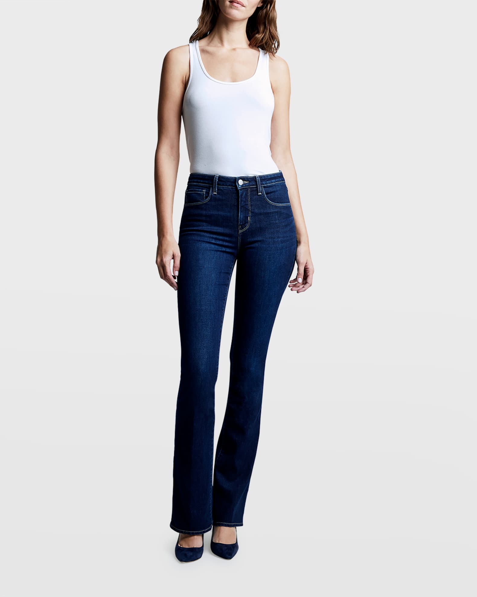 L'Agence Selma HighRise Sleek Baby Boot Jeans Neiman Marcus