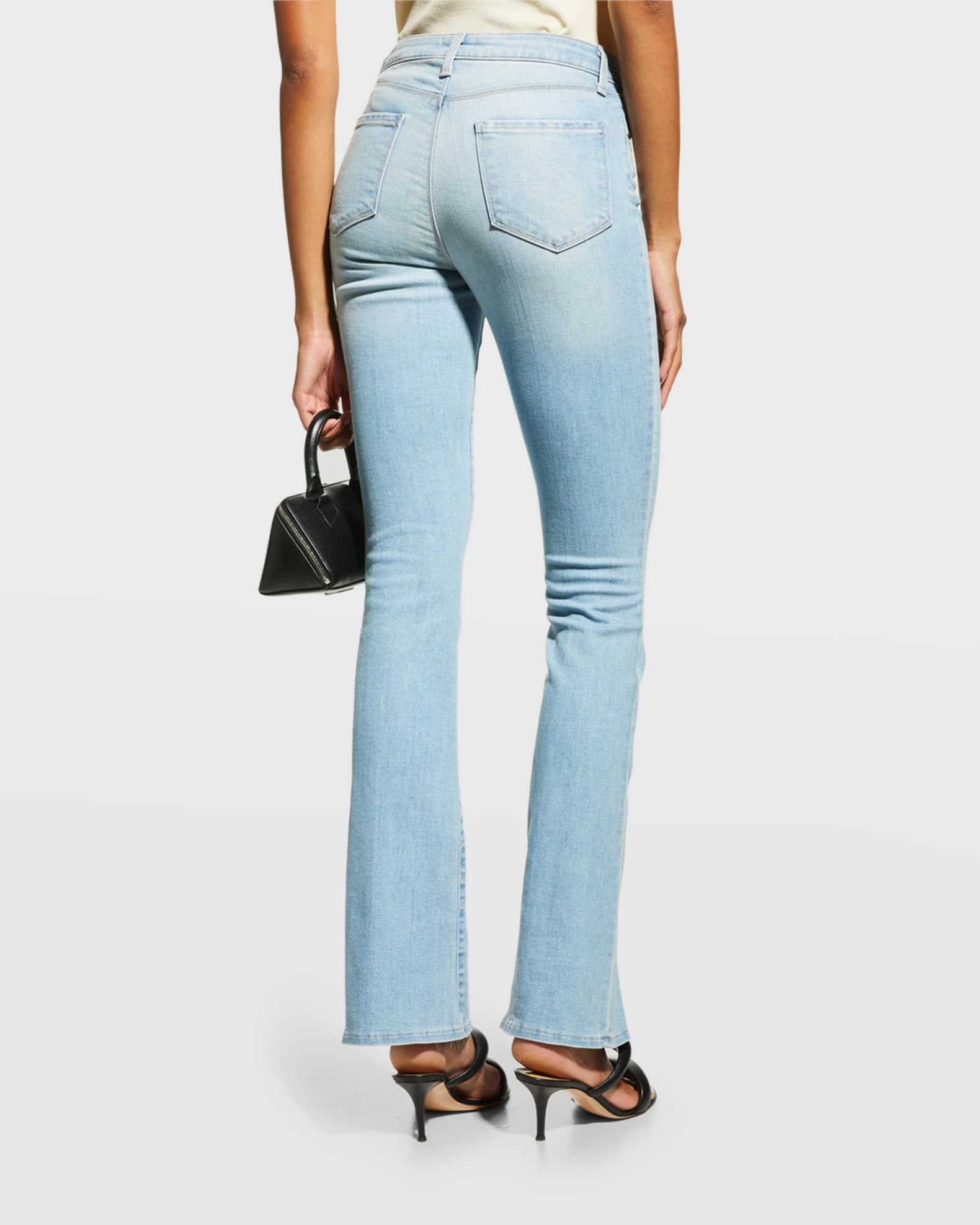 Revolve Clothing Jeans High Waisted Jeans Selma High Rise Sleek Baby Boot in Denim-Light. 