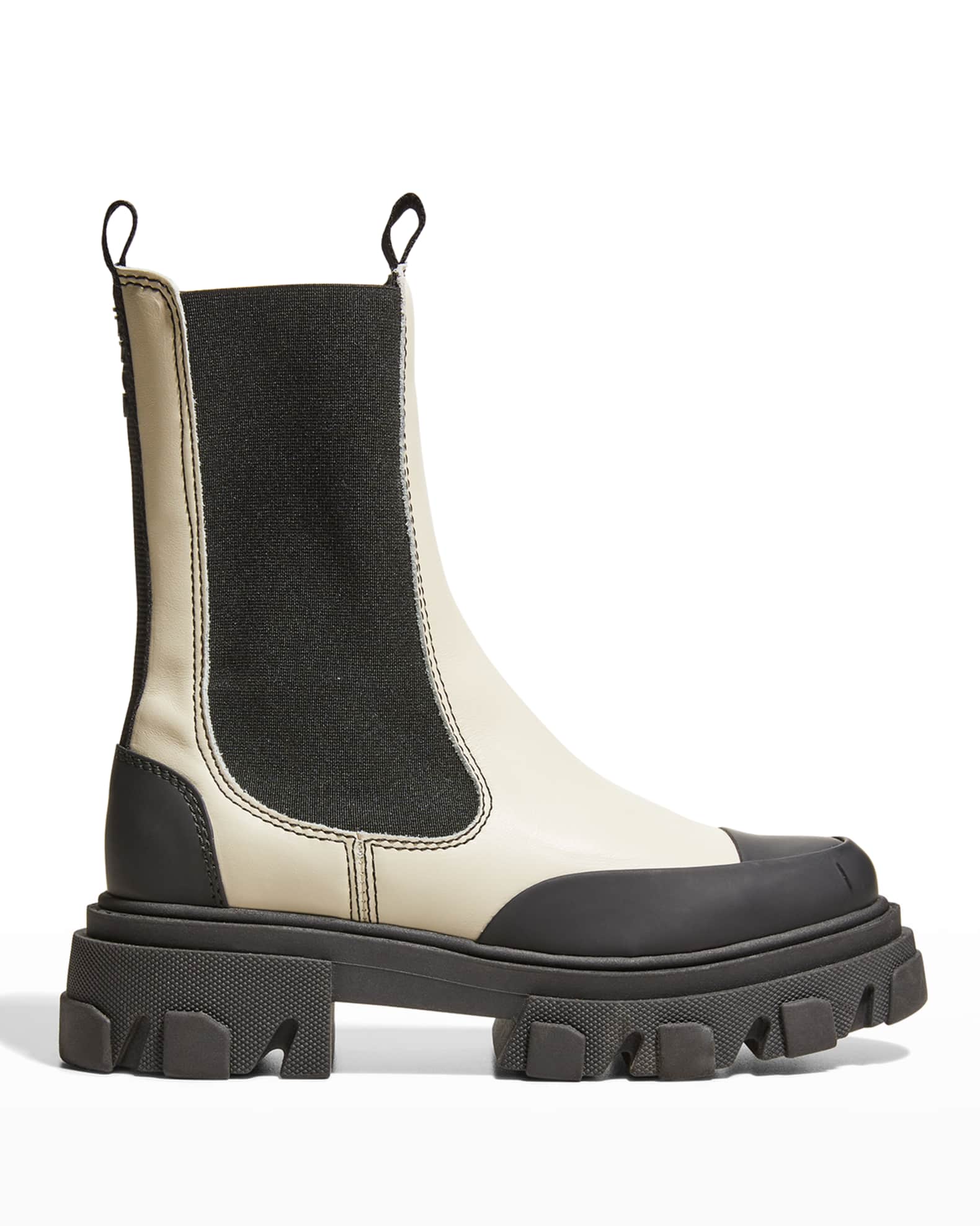 rubber sole chelsea boots
