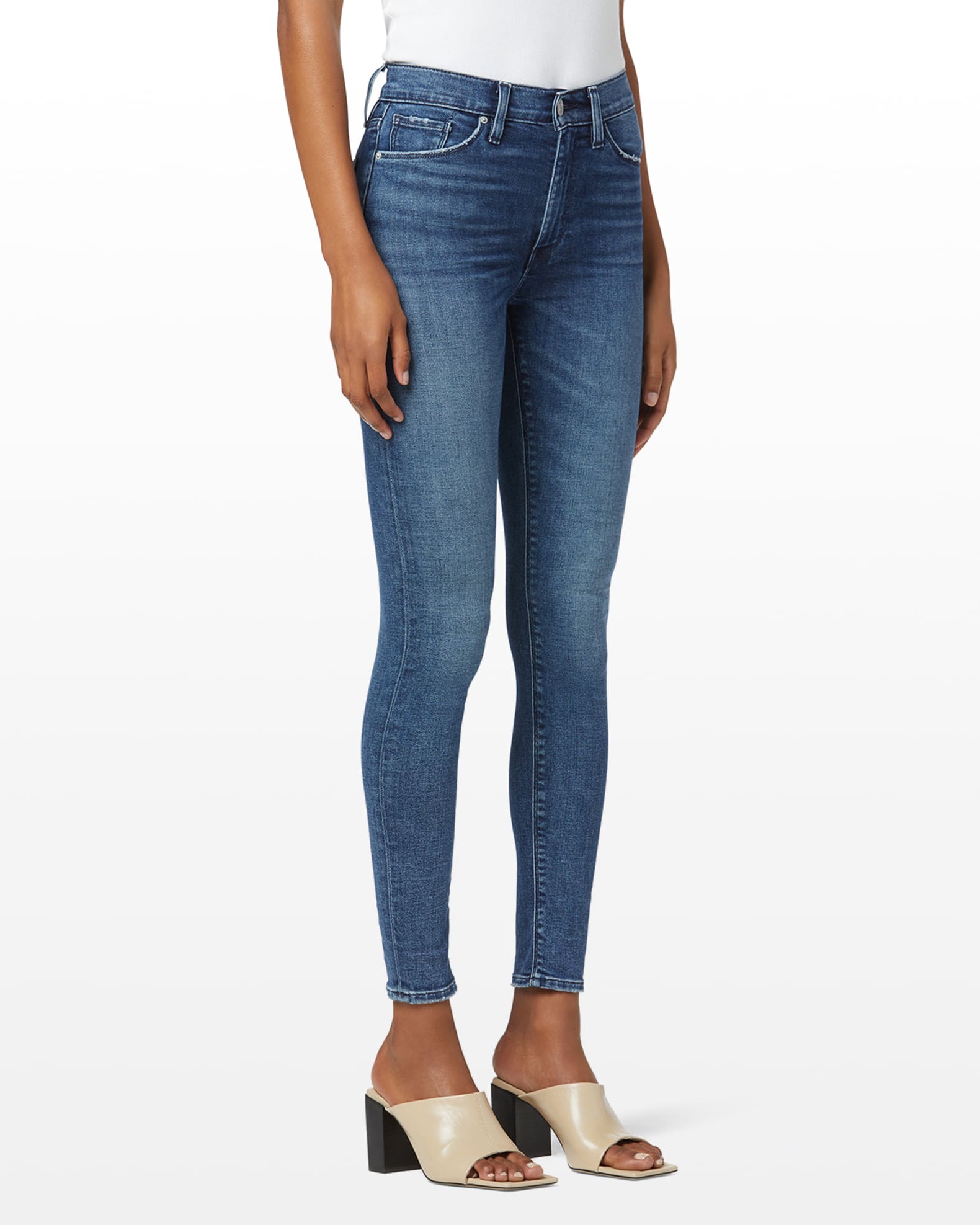 Hudson Barbara High Waist Super Skinny Ankle Jeans Size 27 (4)