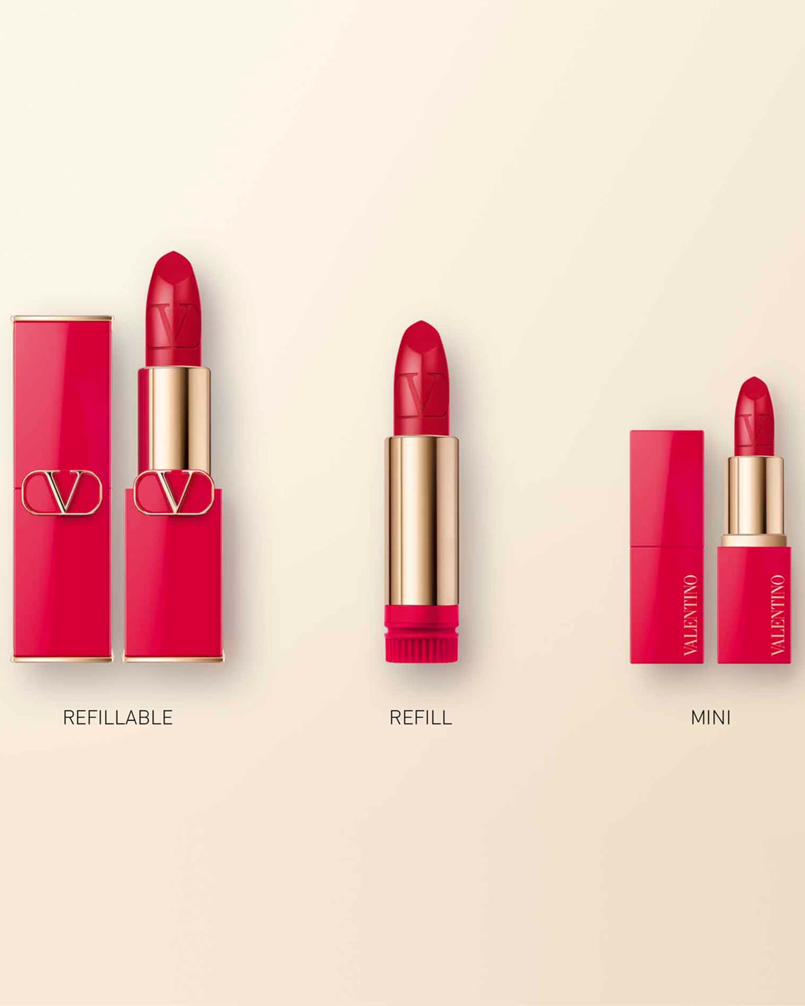 Valentino Rosso Valentino Refillable Lipstick Neiman Marcus