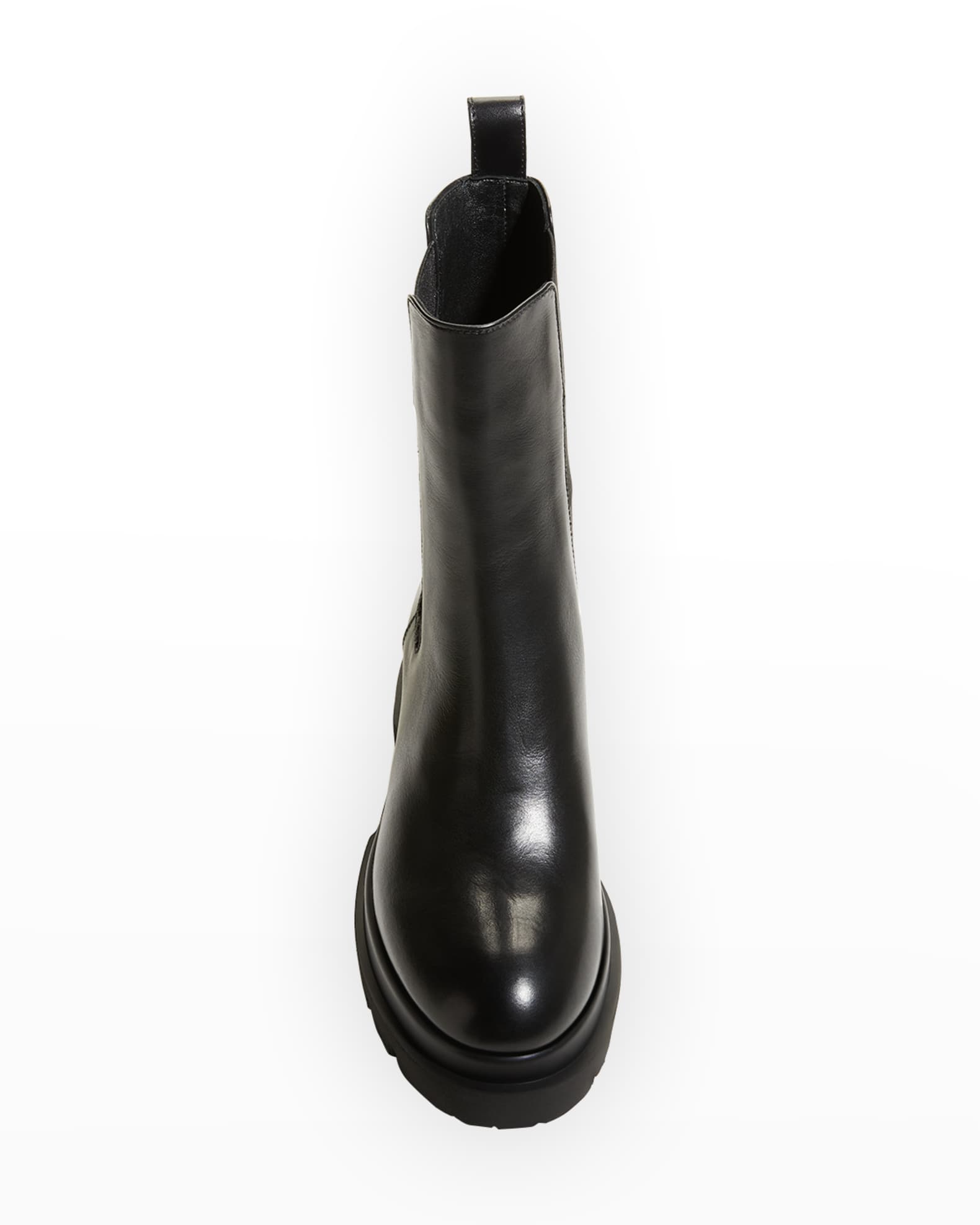 justina waterproof leather chelsea booties