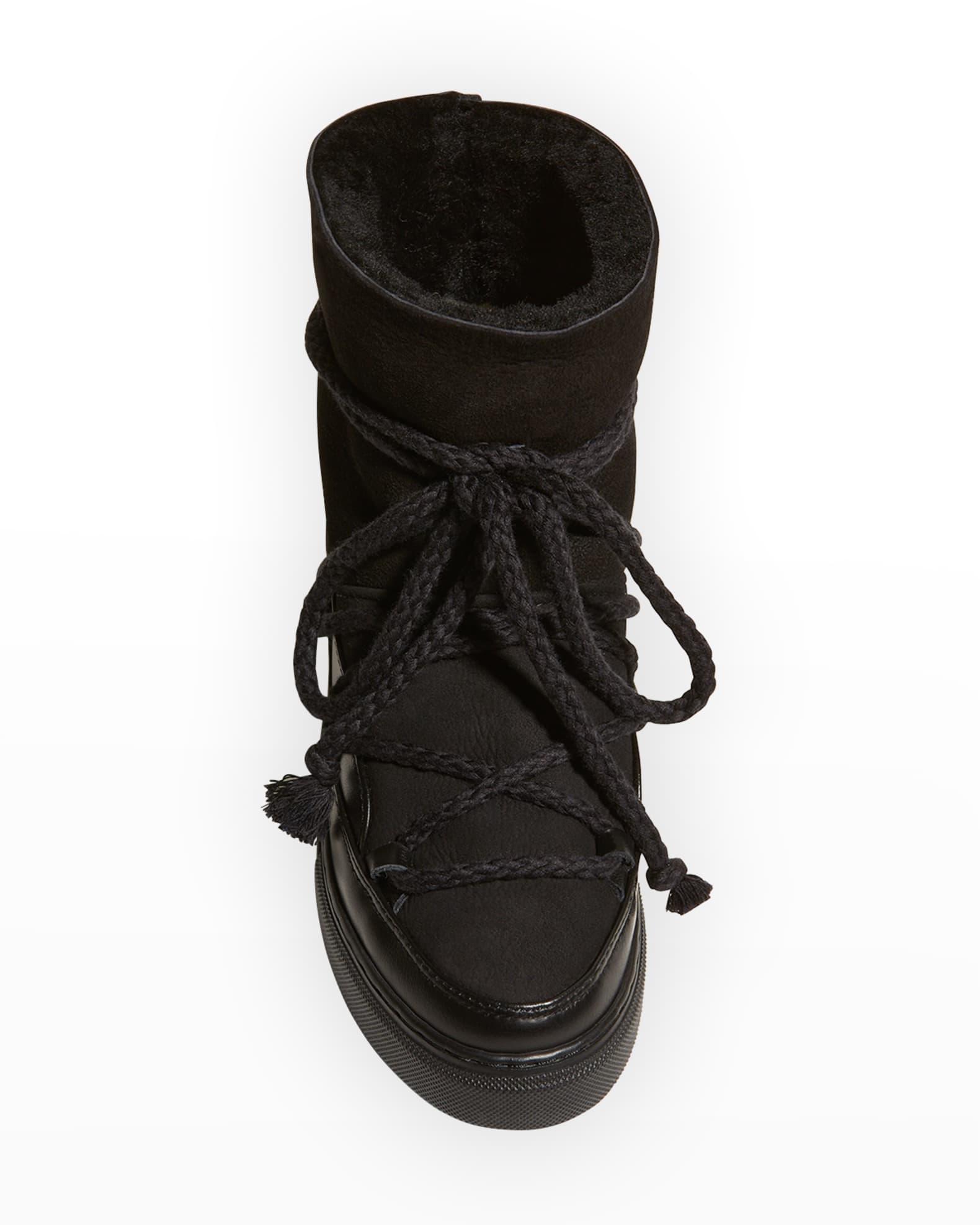 Inuikii Classic Mixed Leather Wedge Snow Booties | Neiman Marcus