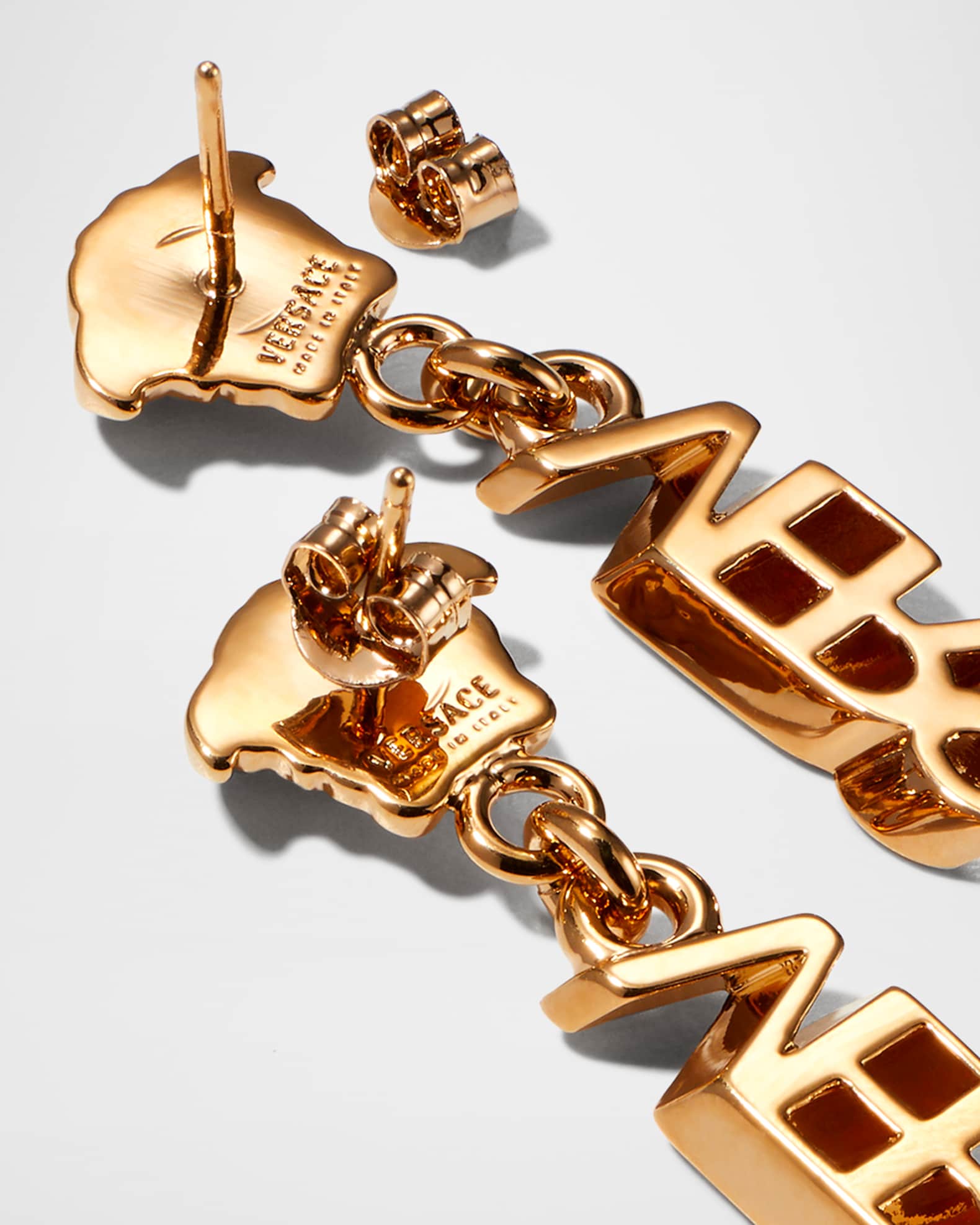 【Versace】 イヤリング イヤリング クリスタル ストロベリー ガーデン ゴールド