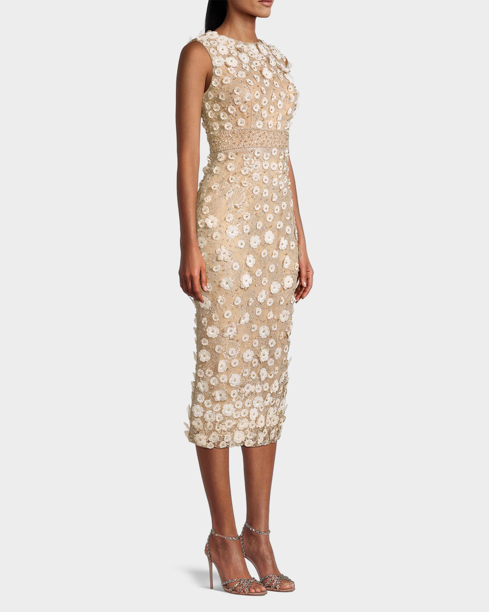 floral applique bodycon dress 3D Floral Appliqu Strapless Mini Dress 52362